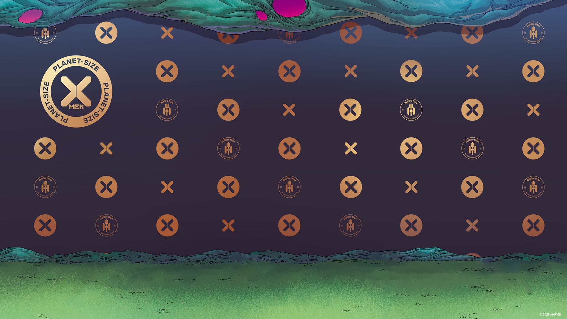 Hellfire Gala video call backgrounds