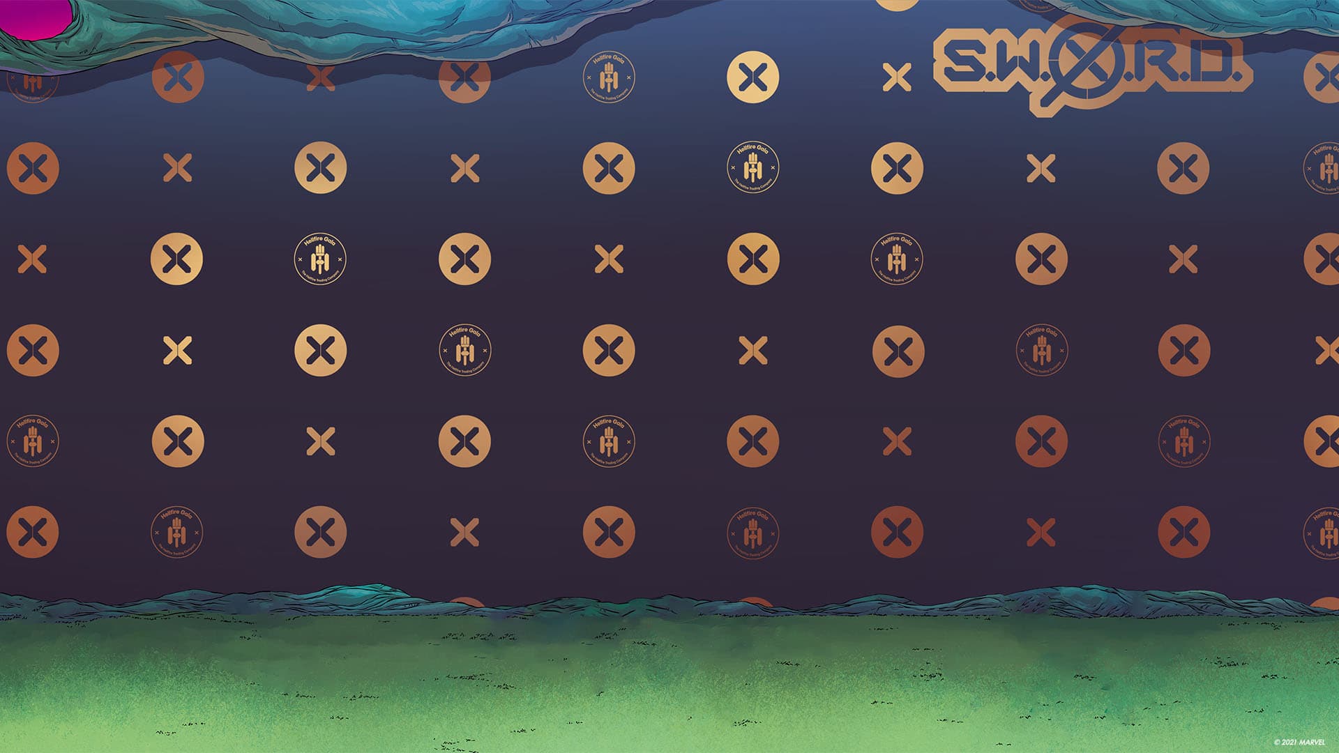 Hellfire Gala video call backgrounds