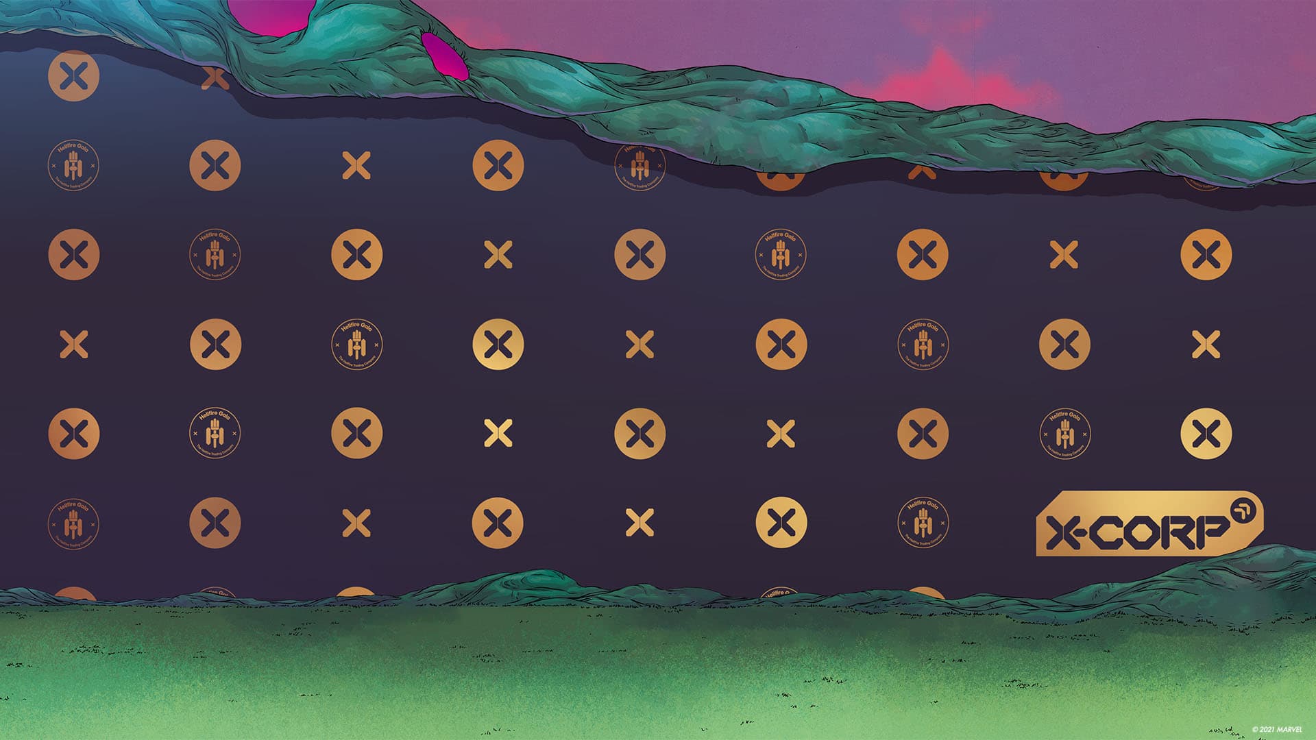 Hellfire Gala video call backgrounds