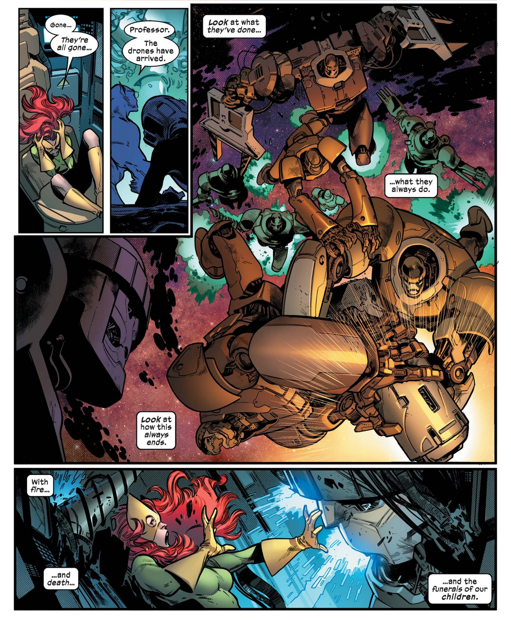 HOUSE OF X (2019) #4 artwork by Pepe Larraz and Marte Gracia