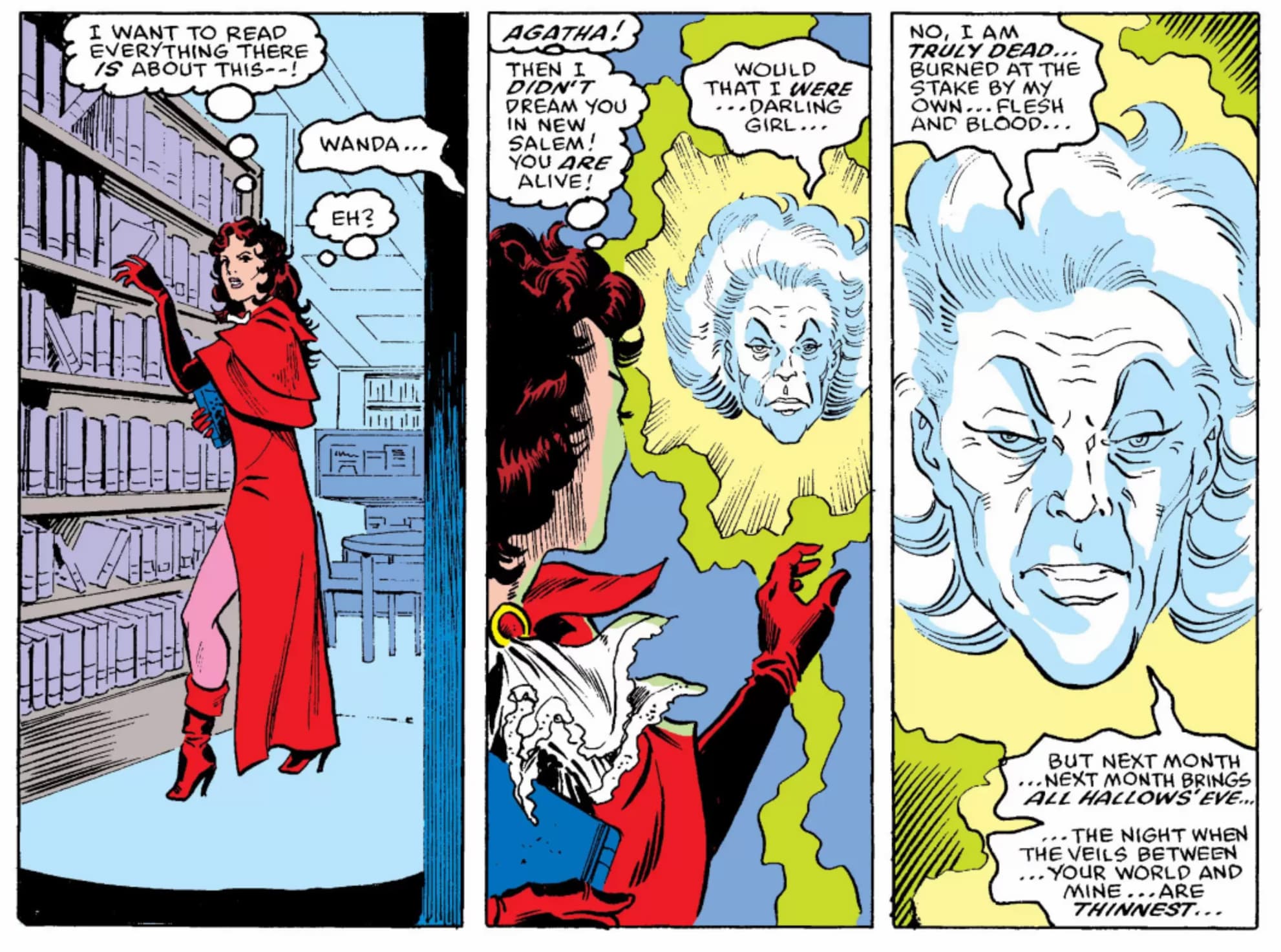 VISION AND THE SCARLET WITCH (1985) #3 artwork by Richard Howell, Jim Mooney, and Janet Jackson