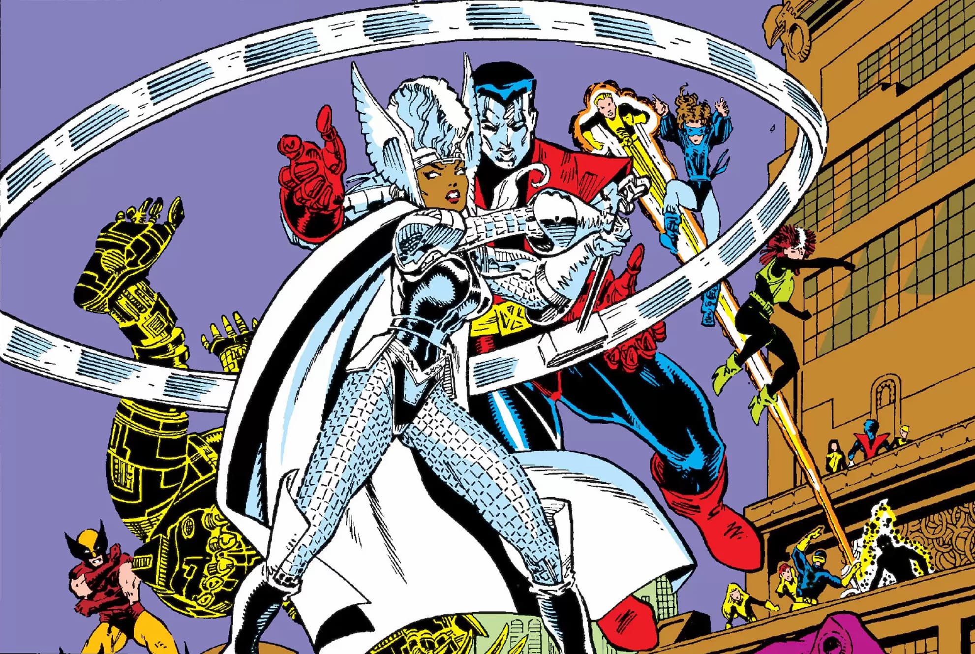 X-MEN ANNUAL (1970) #9 artwork by Arthur Adams, Walter Simonson, and Ron Zalme