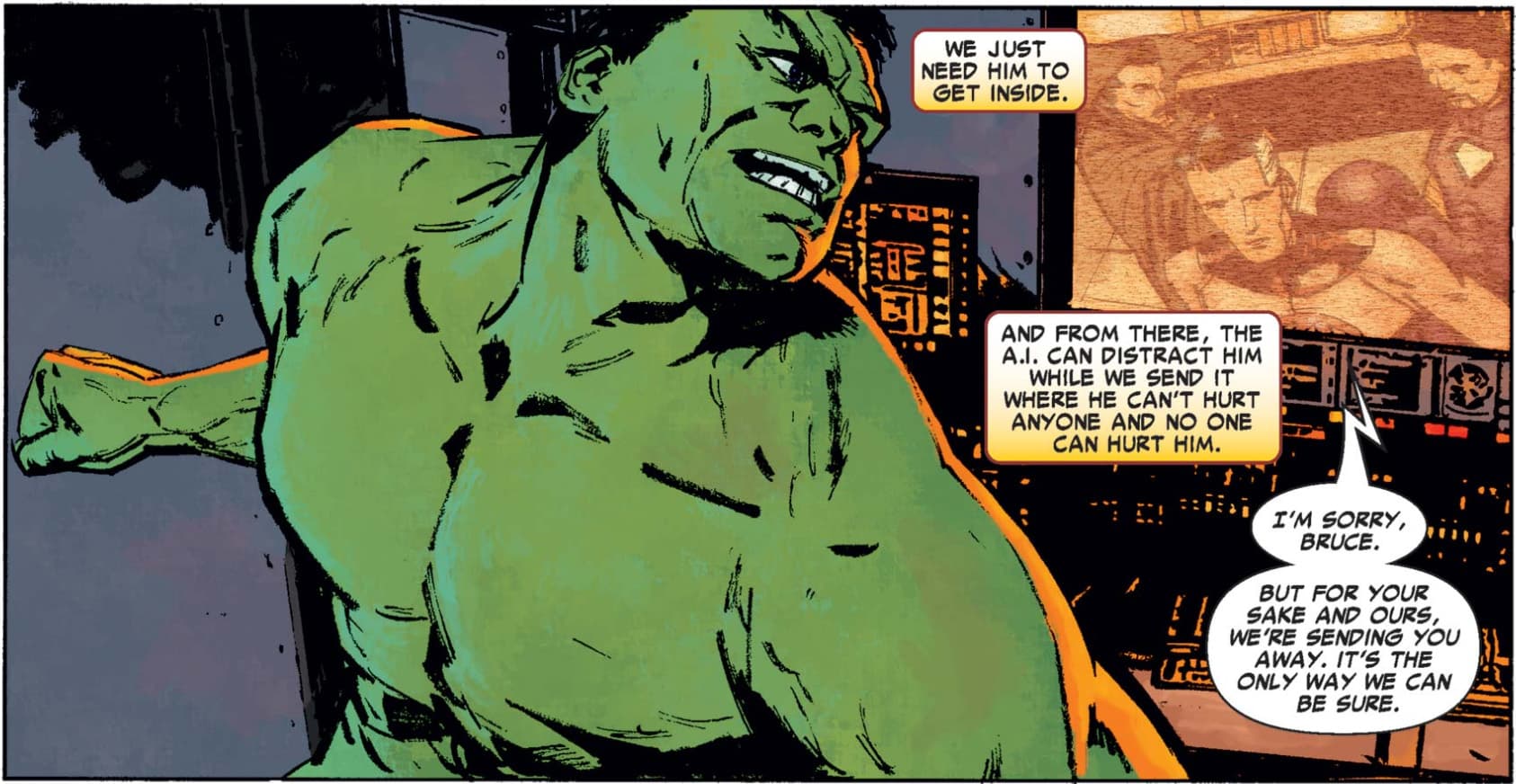 Hulk is banished by the Illuminati