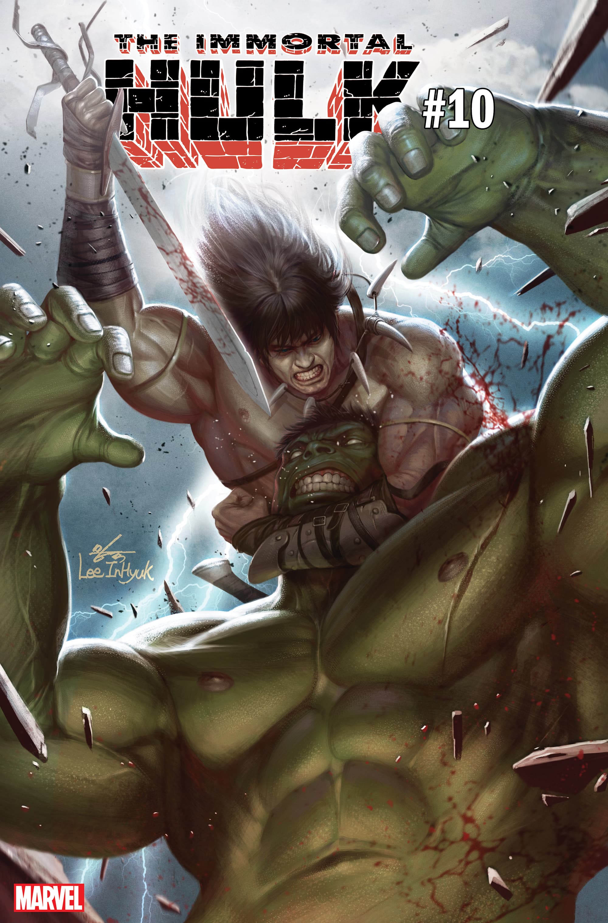 IMMORTAL HULK #10 Conan variant cover by Inhyuk Lee
