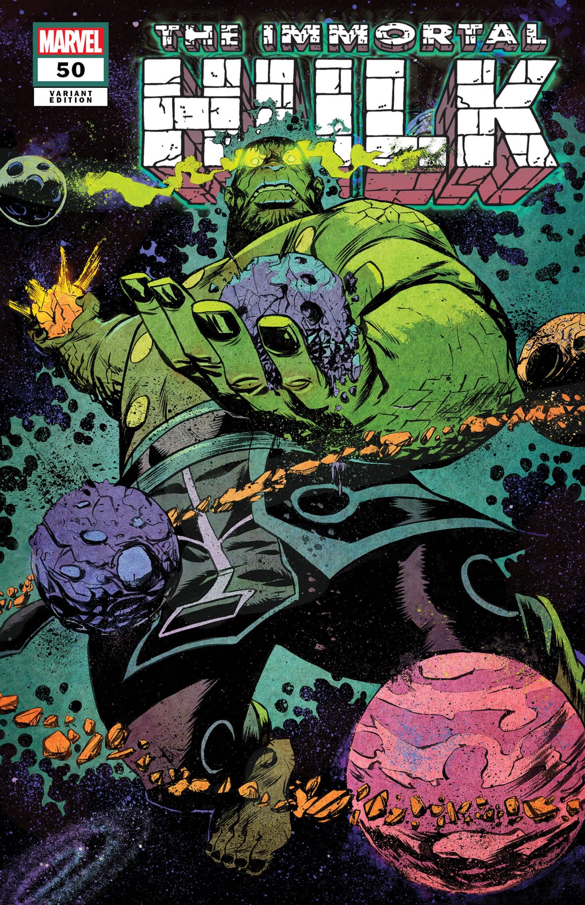 Immortal Hulk #50 Immortal Moments Variant Cover by Sanford Greene