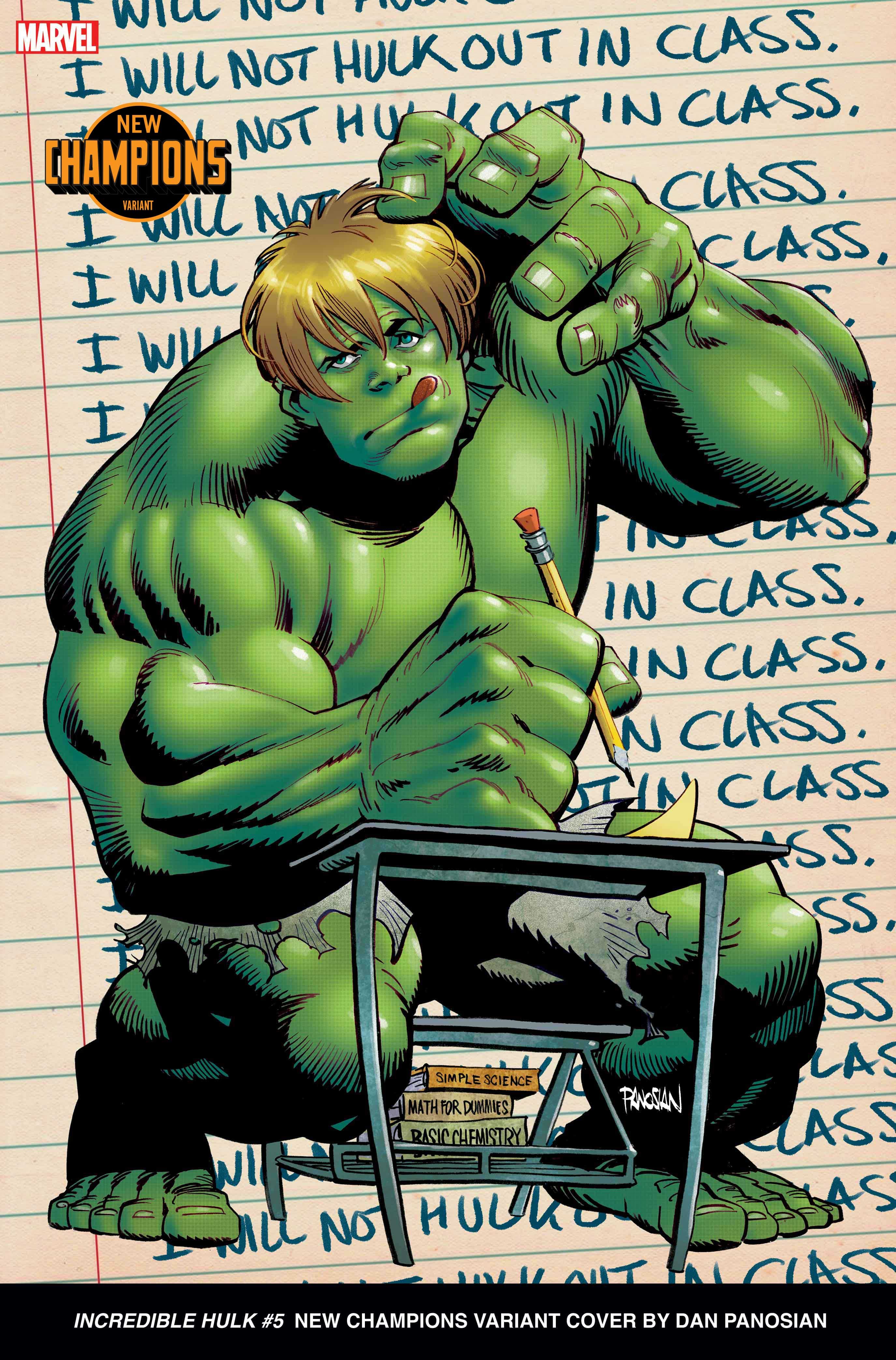 INCREDIBLE HULK #5 New Champions Variant Cover by Dan Panosian