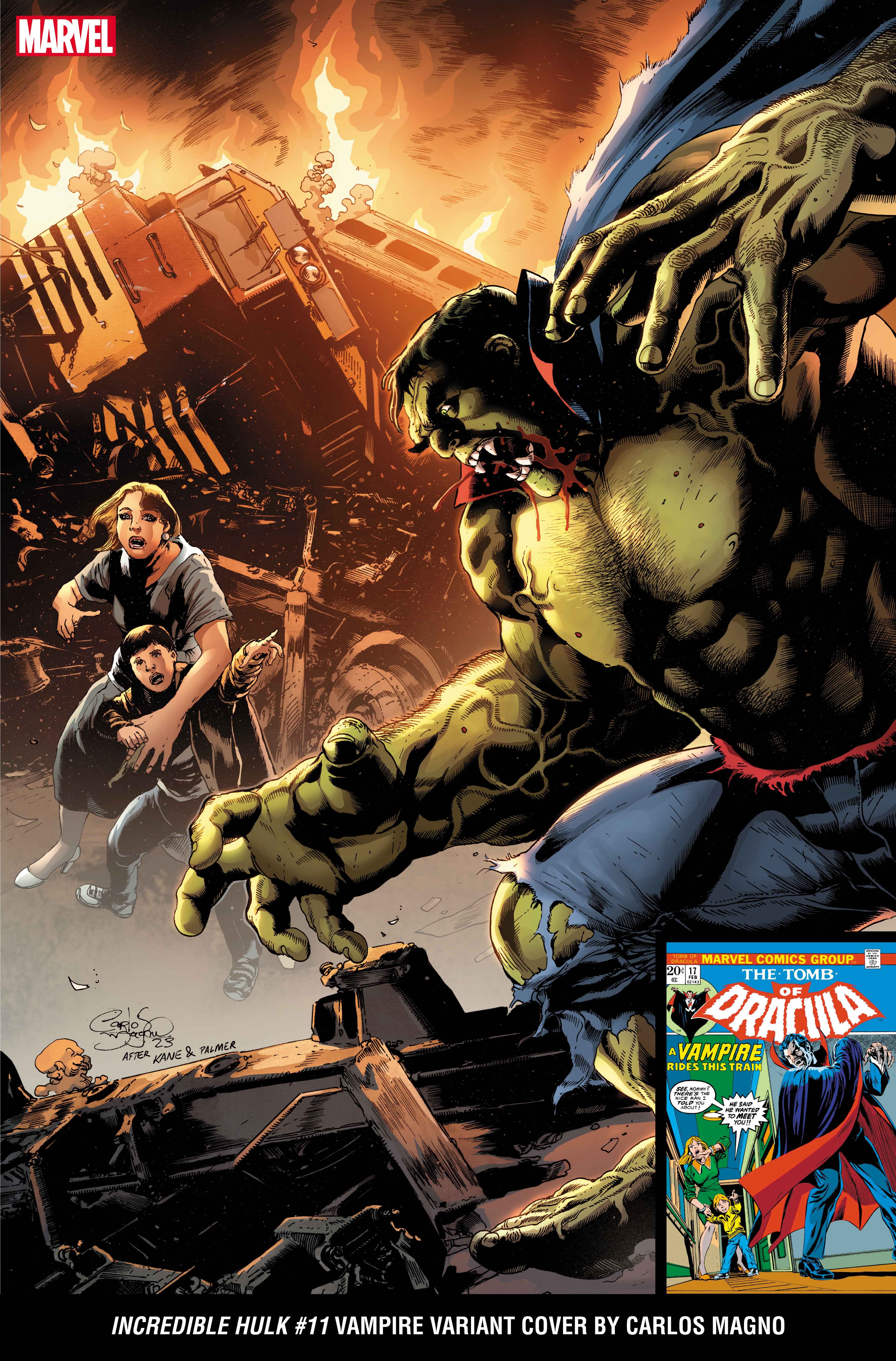 INCREDIBLE HULK #11 Vampire Variant Cover by Carlos Magno​​​​​​​