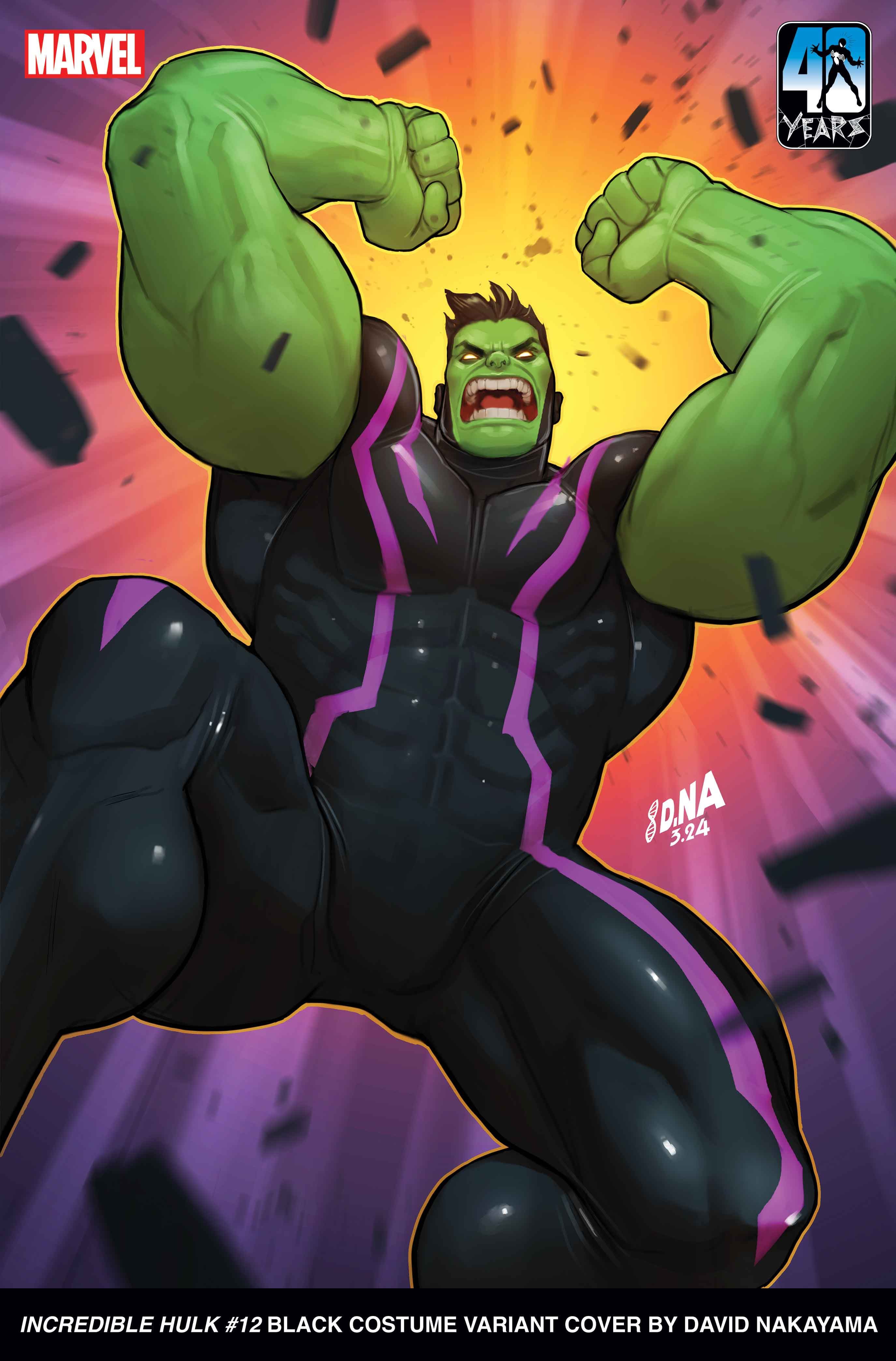 INCREDIBLE HULK #12 Black Costume Variant by David Nakayama