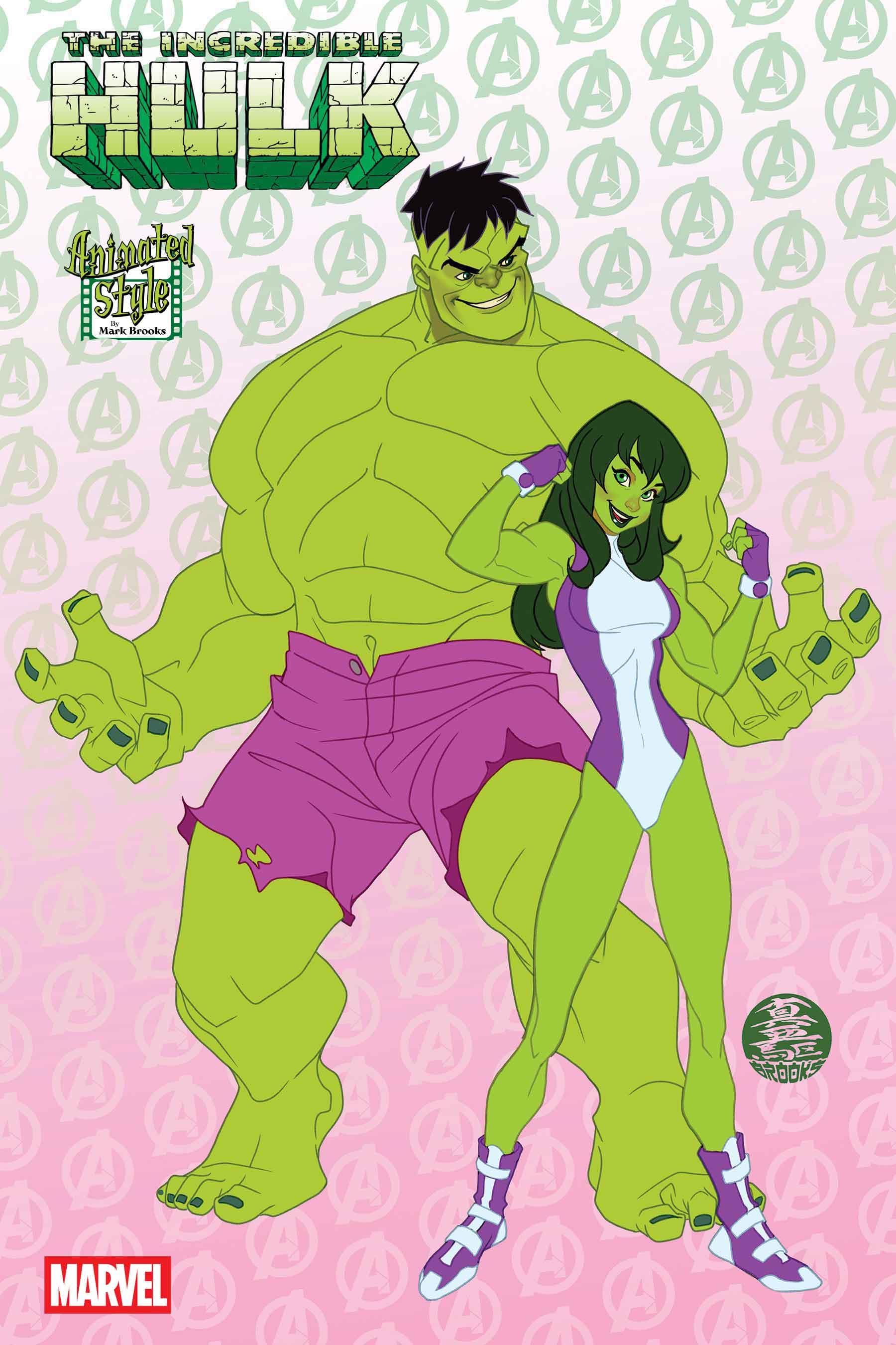 INCREDIBLE HULK #22 Animated-Style Variant Cover by Mark Brooks