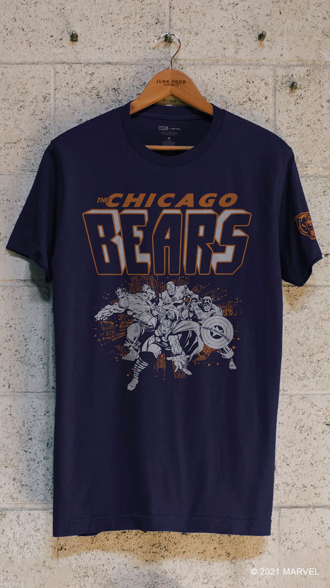 Chicago Bears NFL Football Captain America Marvel Avengers