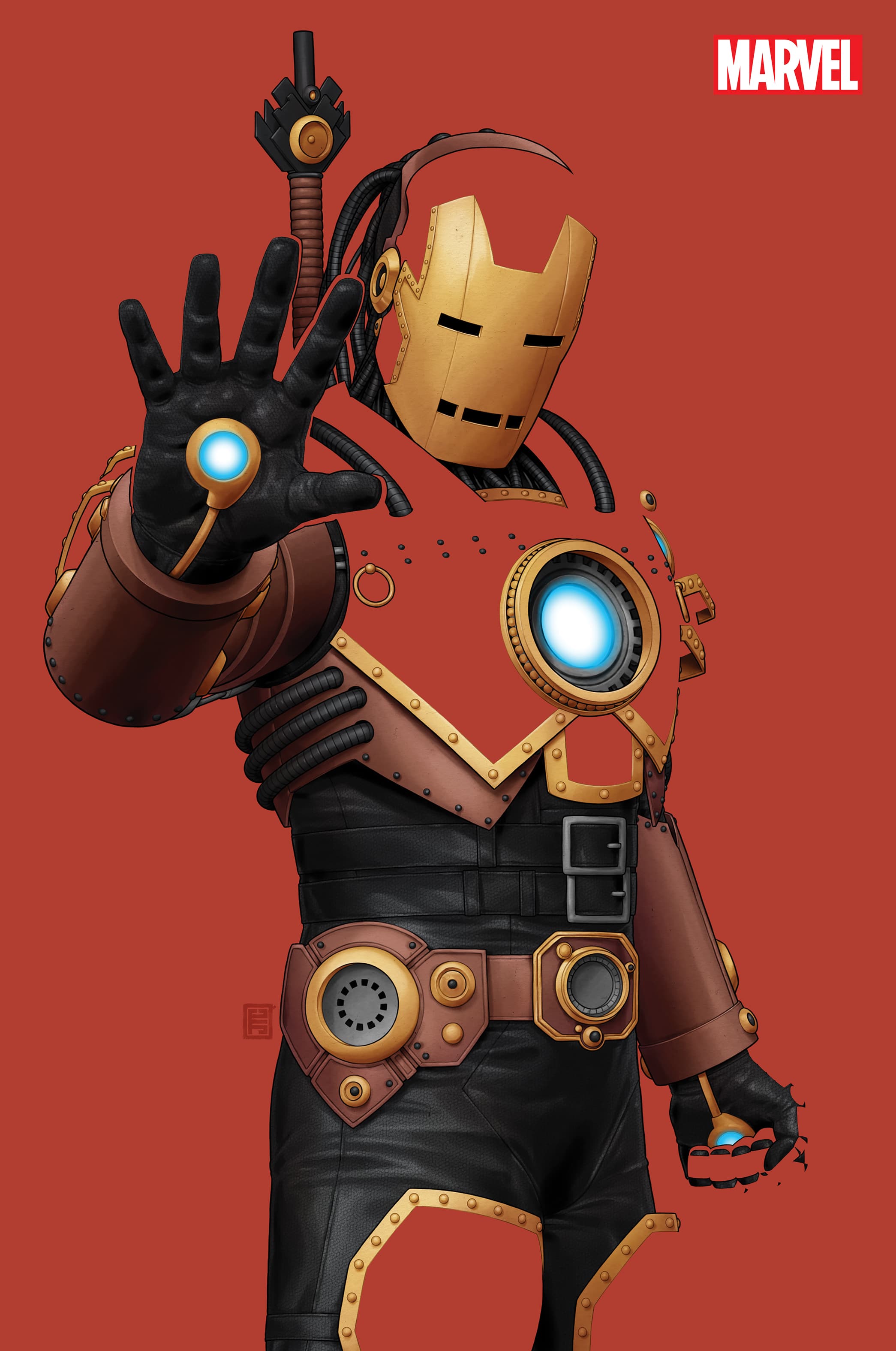 IRON MAN #1 Negative Space Virgin Variant Cover by JOHN TYLER CHRISTOPHER