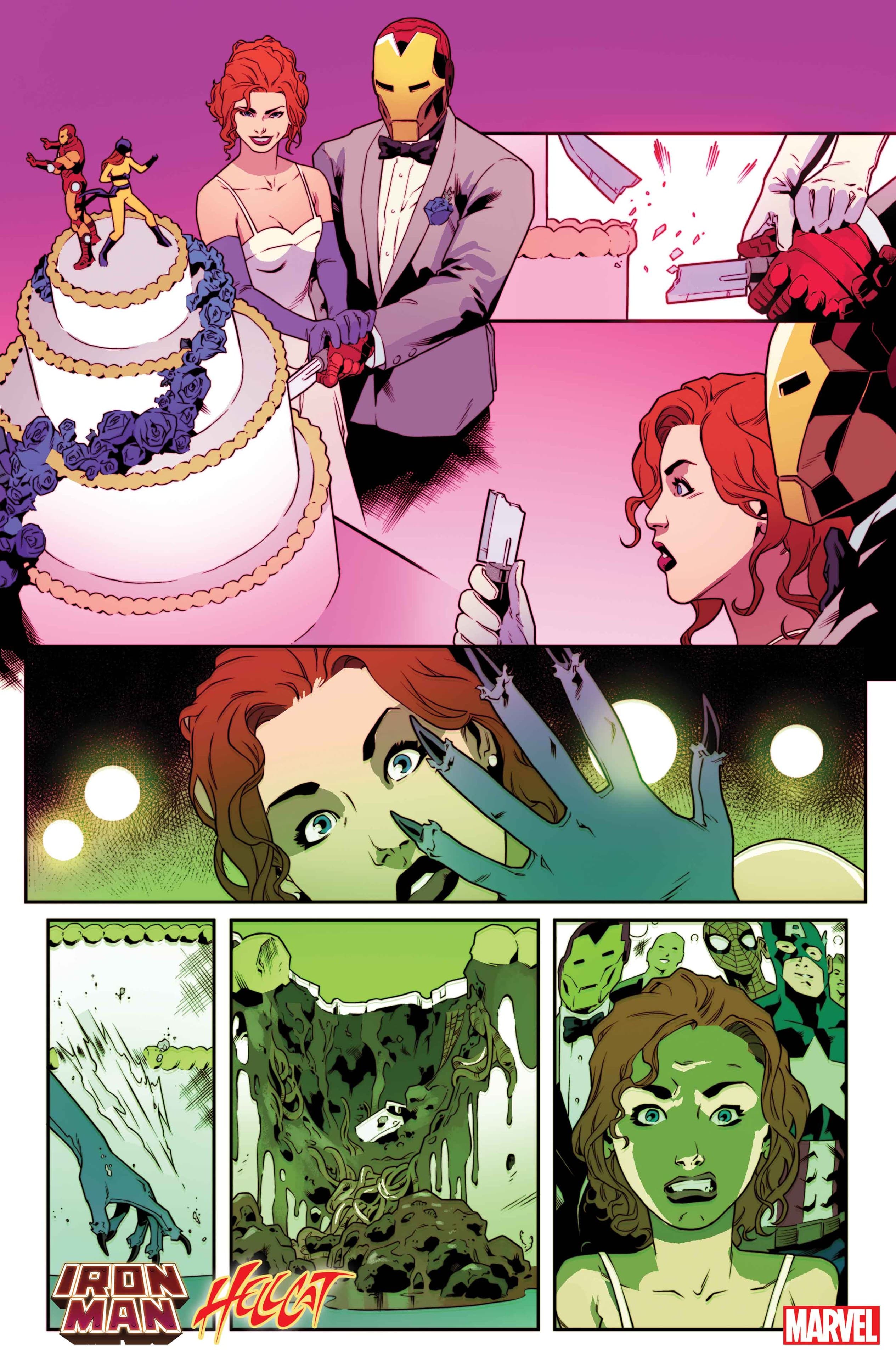 IRON MAN/HELLCAT ANNUAL #1 interior artwork by Ruairi Coleman