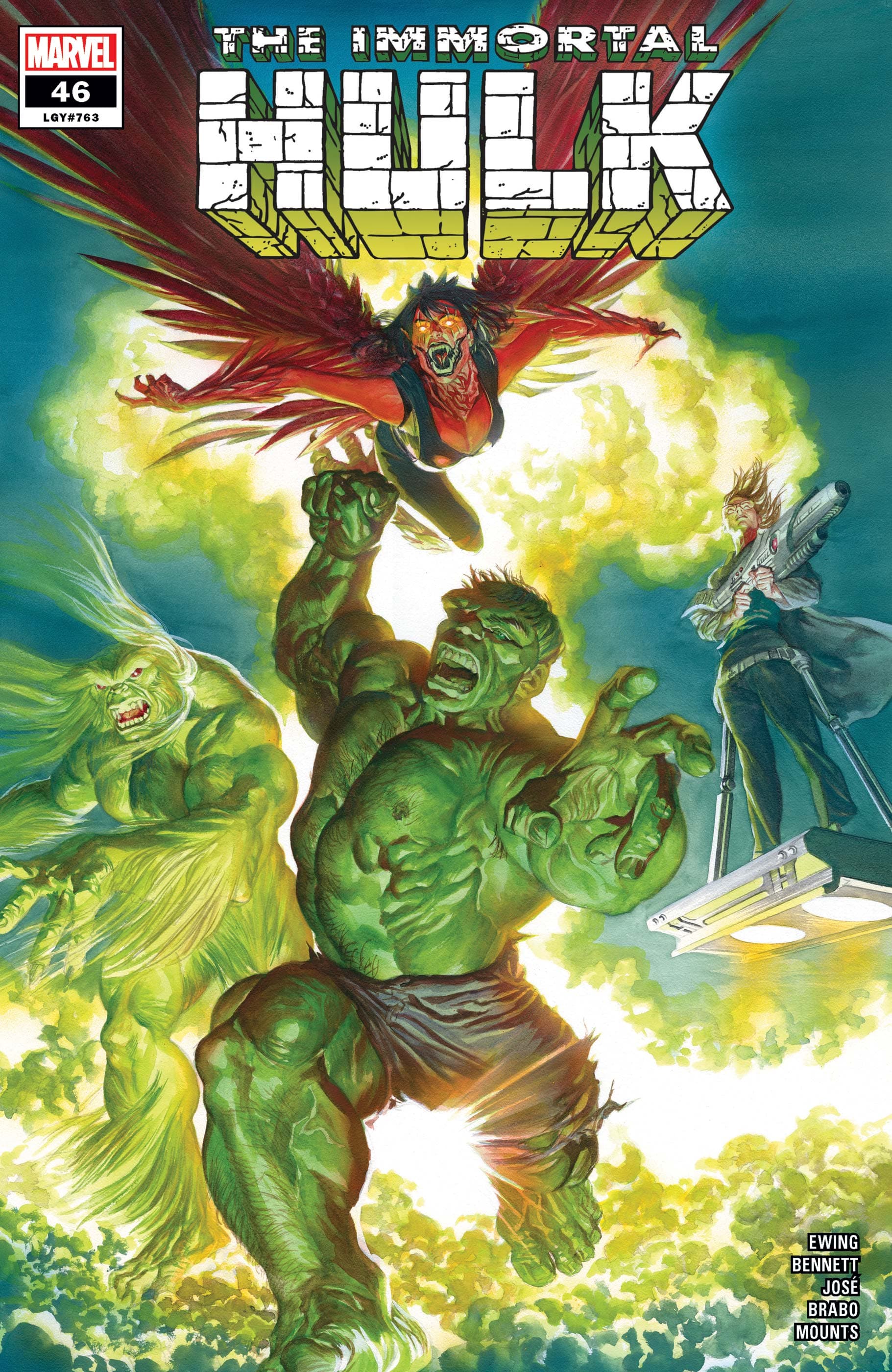 IMMORTAL HULK #46 cover by Alex Ross