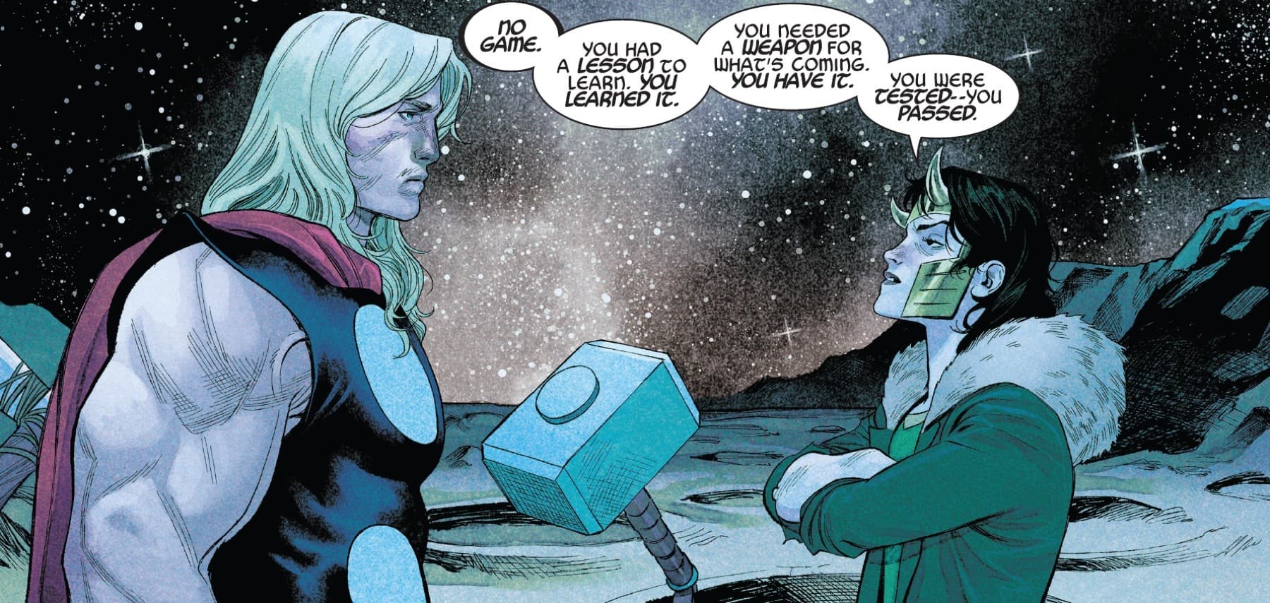 IMMORTAL THOR (2023) #3 panel by Al Ewing and Martin Coccolo