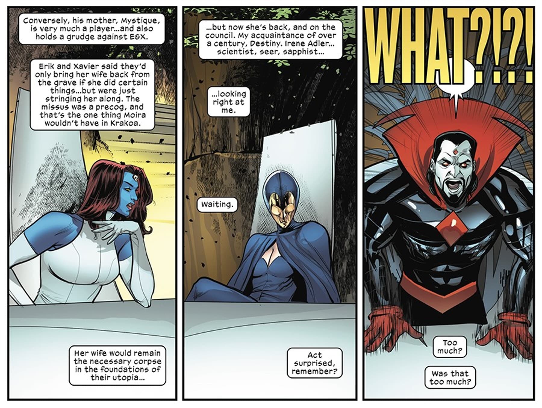 IMMORTAL X-MEN (2022) #1 panel by Kieron Gillen, Lucas Werneck, and Clayton Cowles