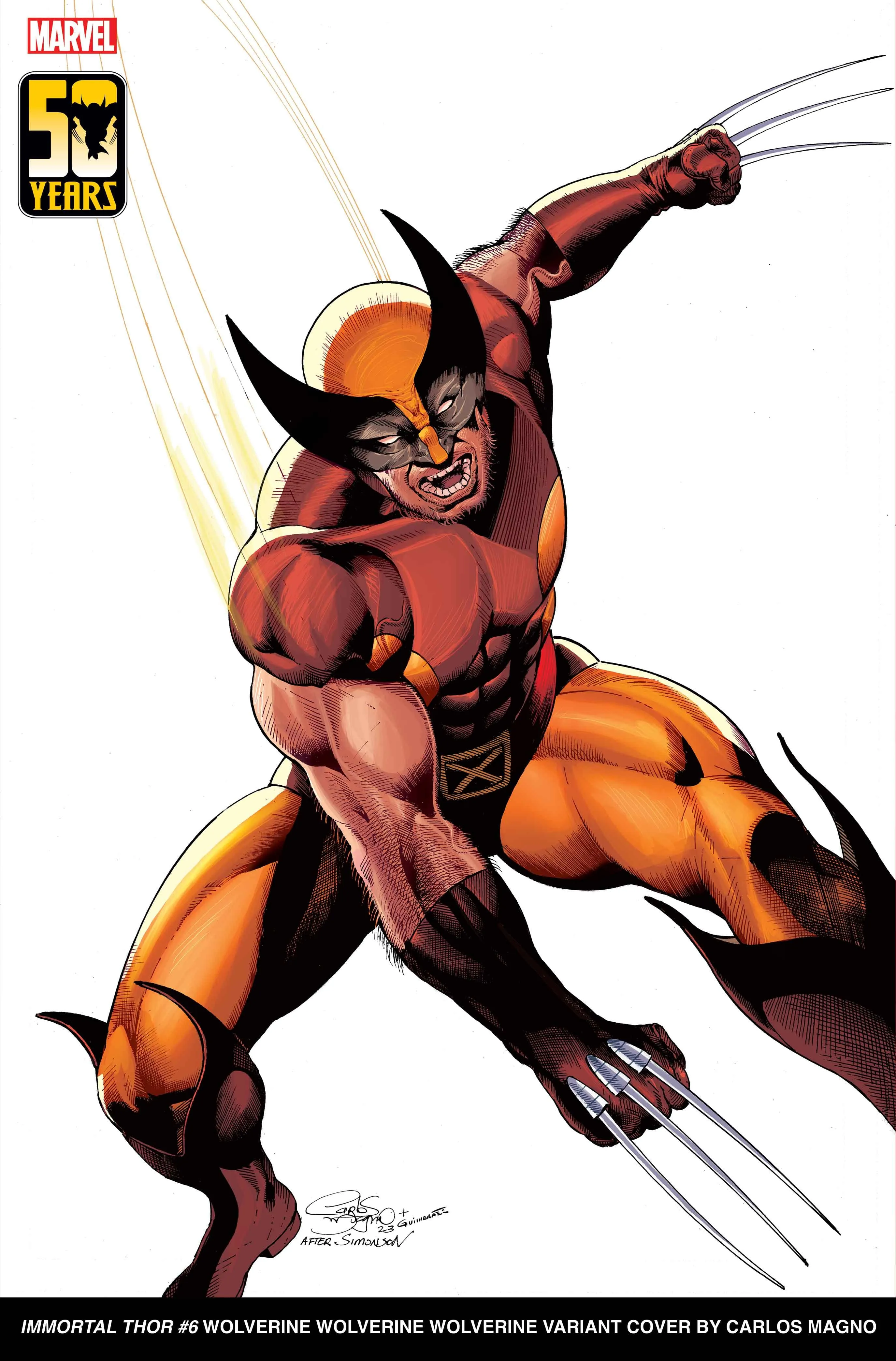 IMMORTAL THOR #6 Wolverine Wolverine Wolverine Variant Cover by Carlos Magno​​​​​​​