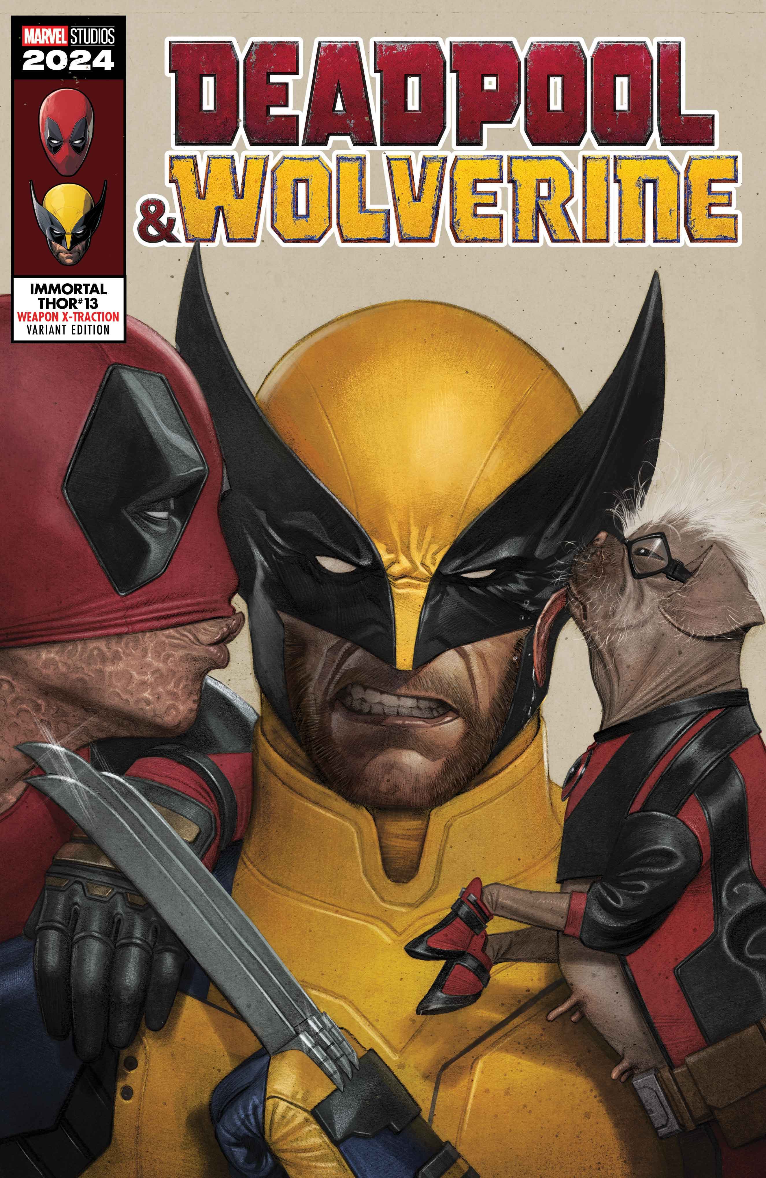 IMMORTAL THOR #13 Deadpool & Wolverine Weapon X-Traction Variant Cover by Jorge Molina