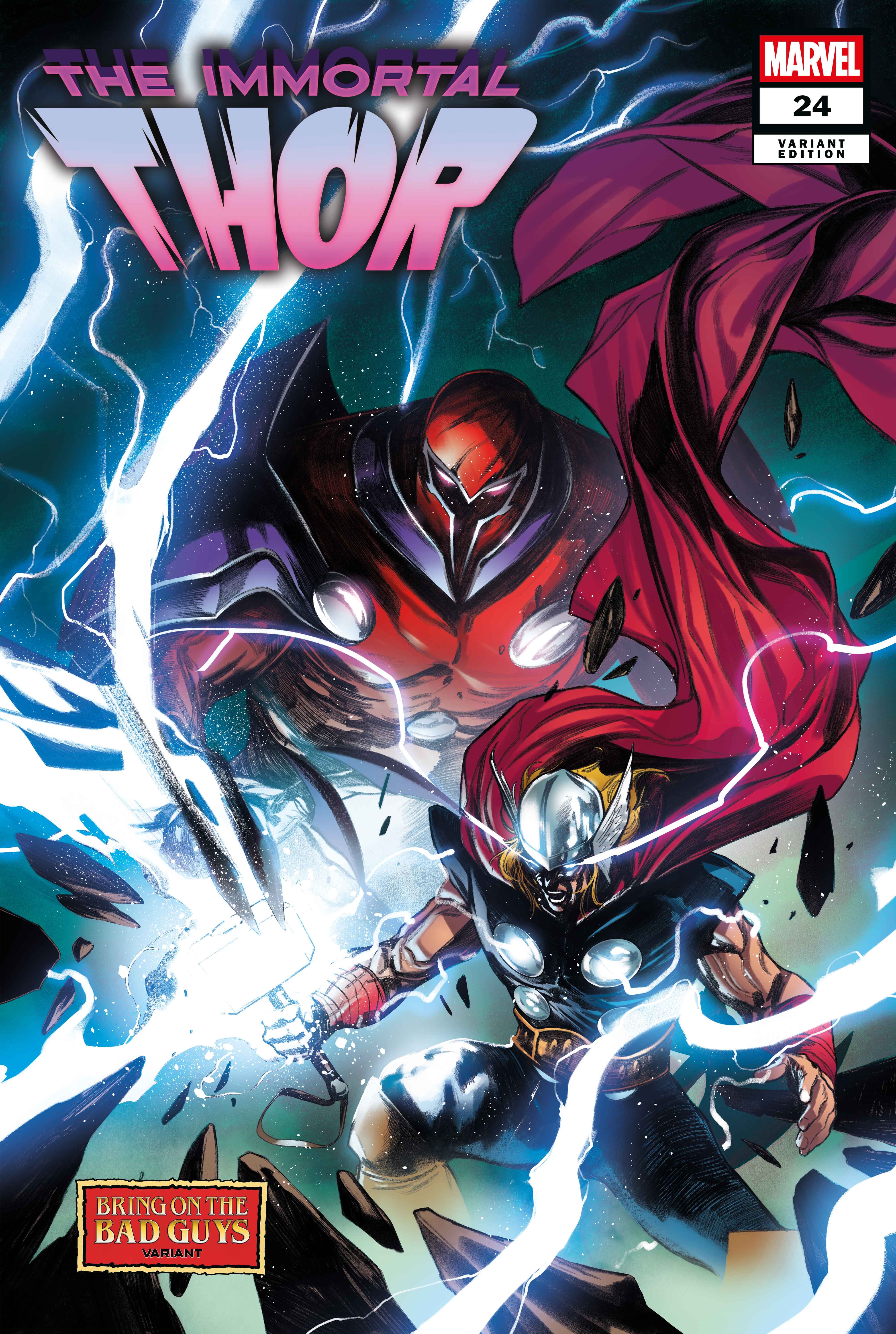 IMMORTAL THOR #24 Bring On the Bad Guys Variant Cover by ALESSANDRO CAPPUCCIO