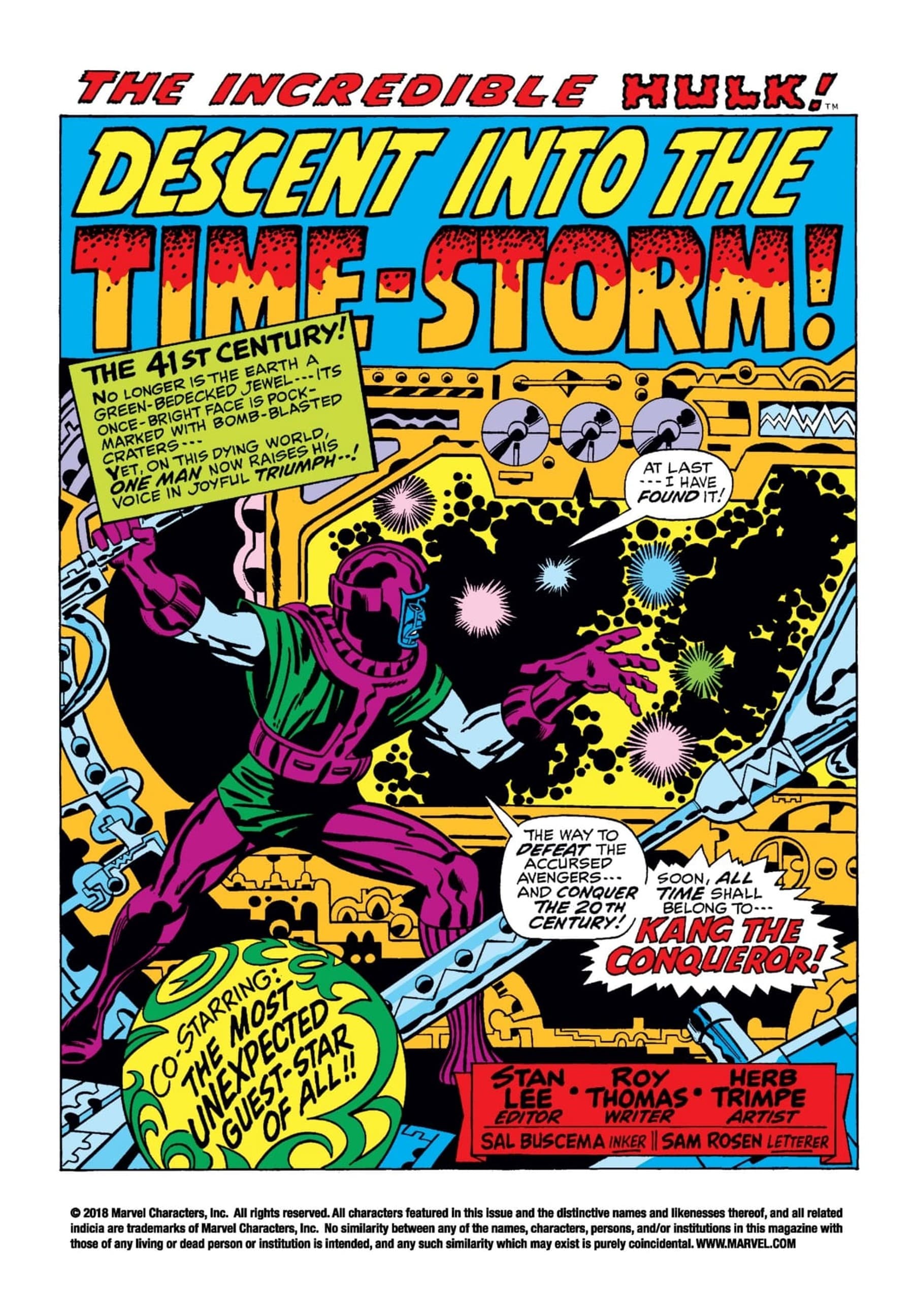 INCREDIBLE HULK (1962) #135 page by Roy Thomas and Herb Trimpe