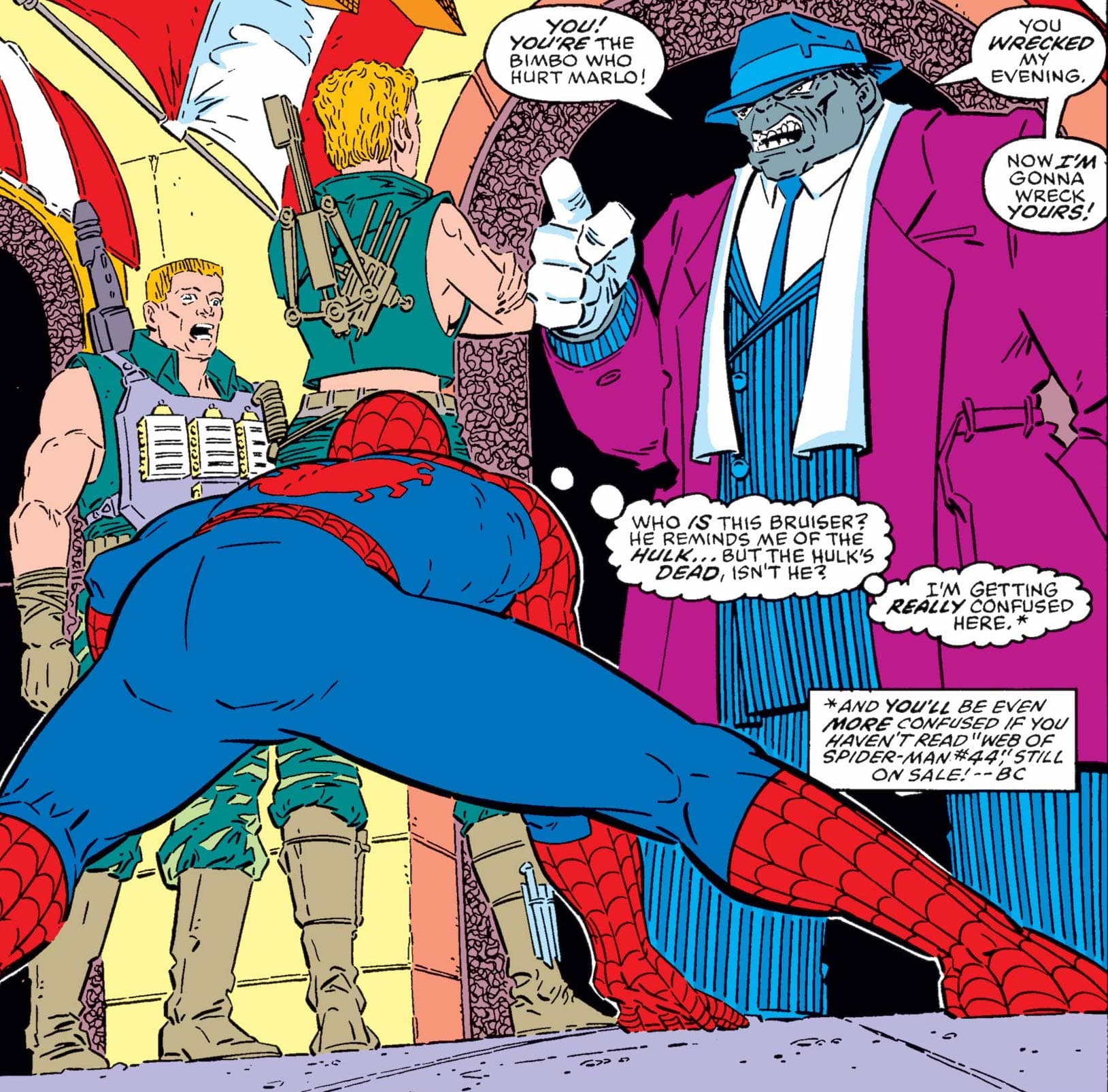 Pinstripe suit, AKA the “Joe Fixit” look - INCREDIBLE HULK (1962) #349