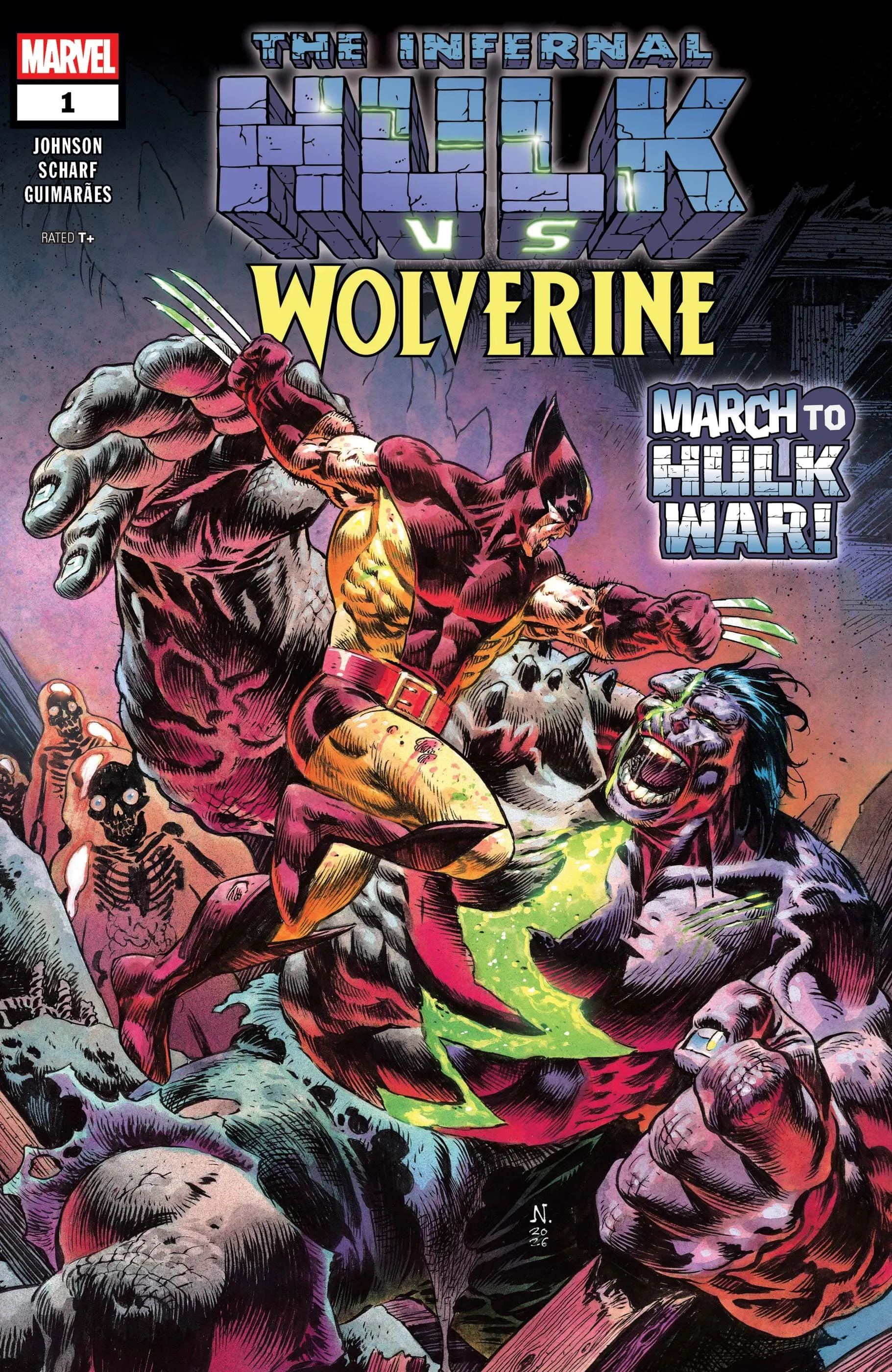 HULK VS. WOLVERINE (2026) #1 cover by Nic Klein