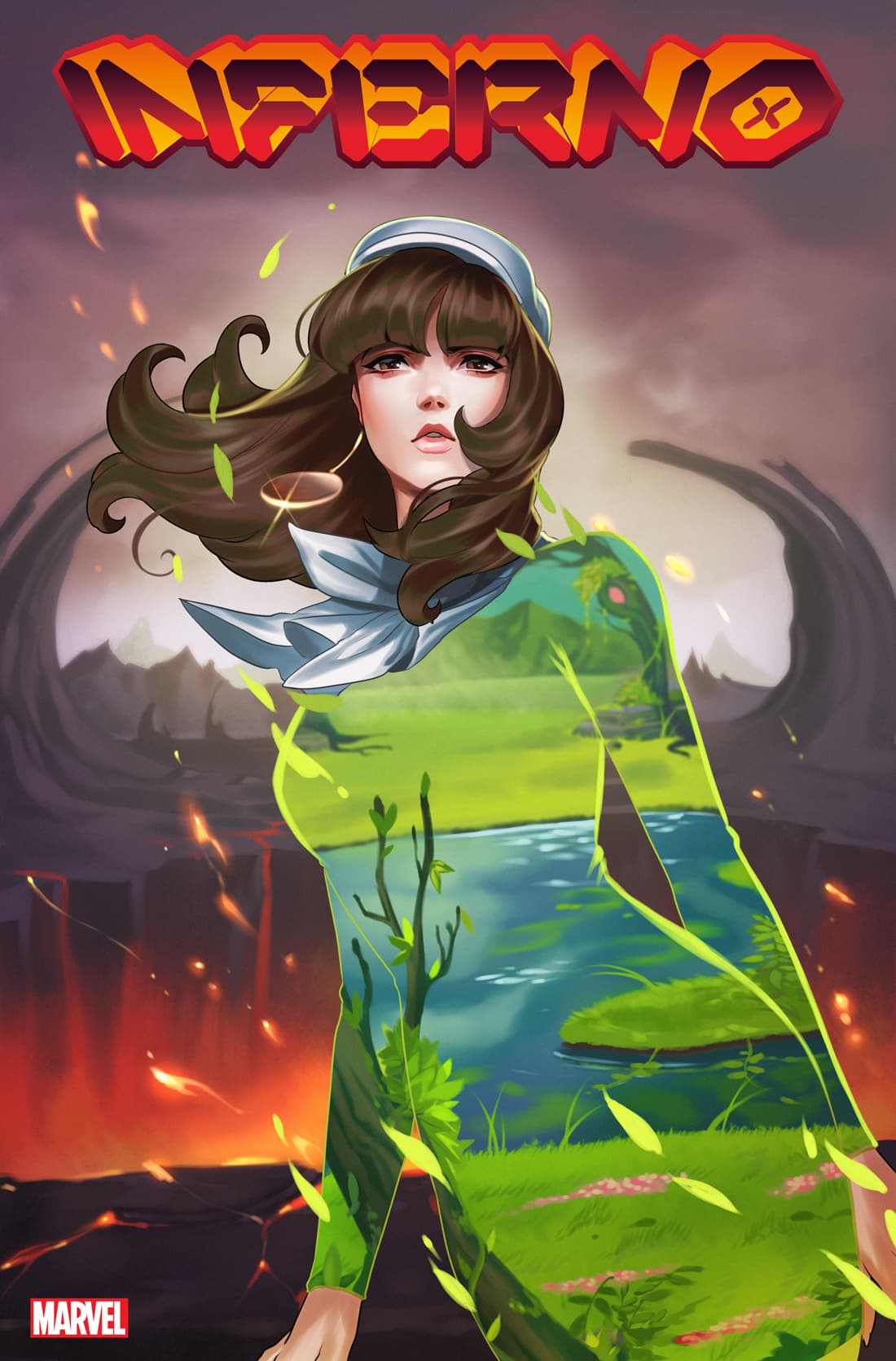 Inferno #4 Variant Cover by OSCAR VEGA