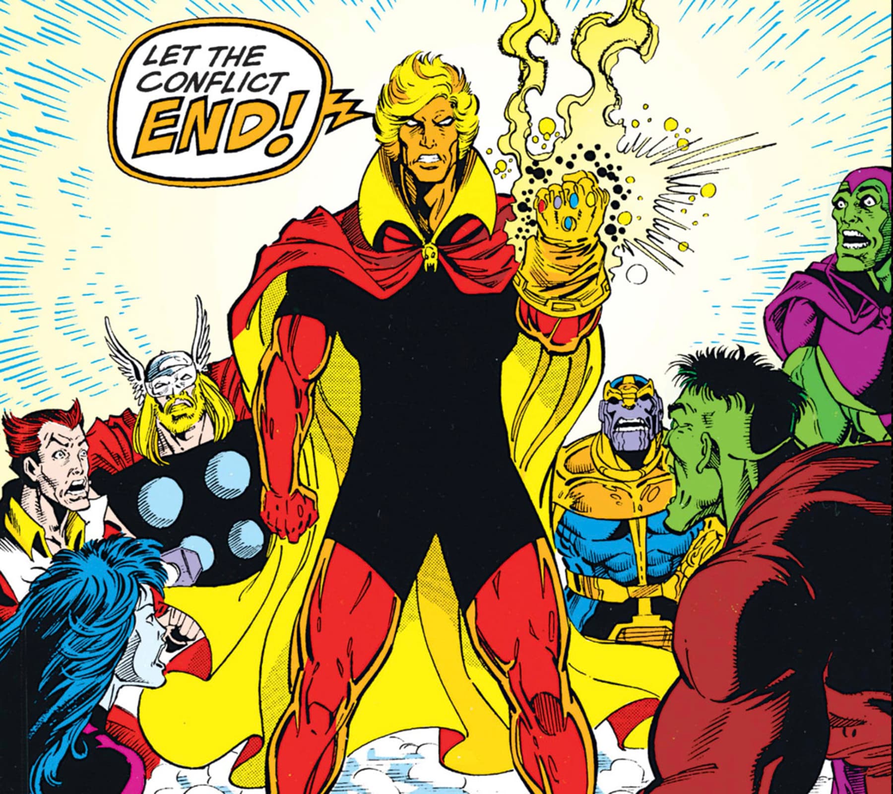 INFINITY GAUNTLET (1991) #6 by Jim Starlin, Ron Lim, and Josef Rubinstein