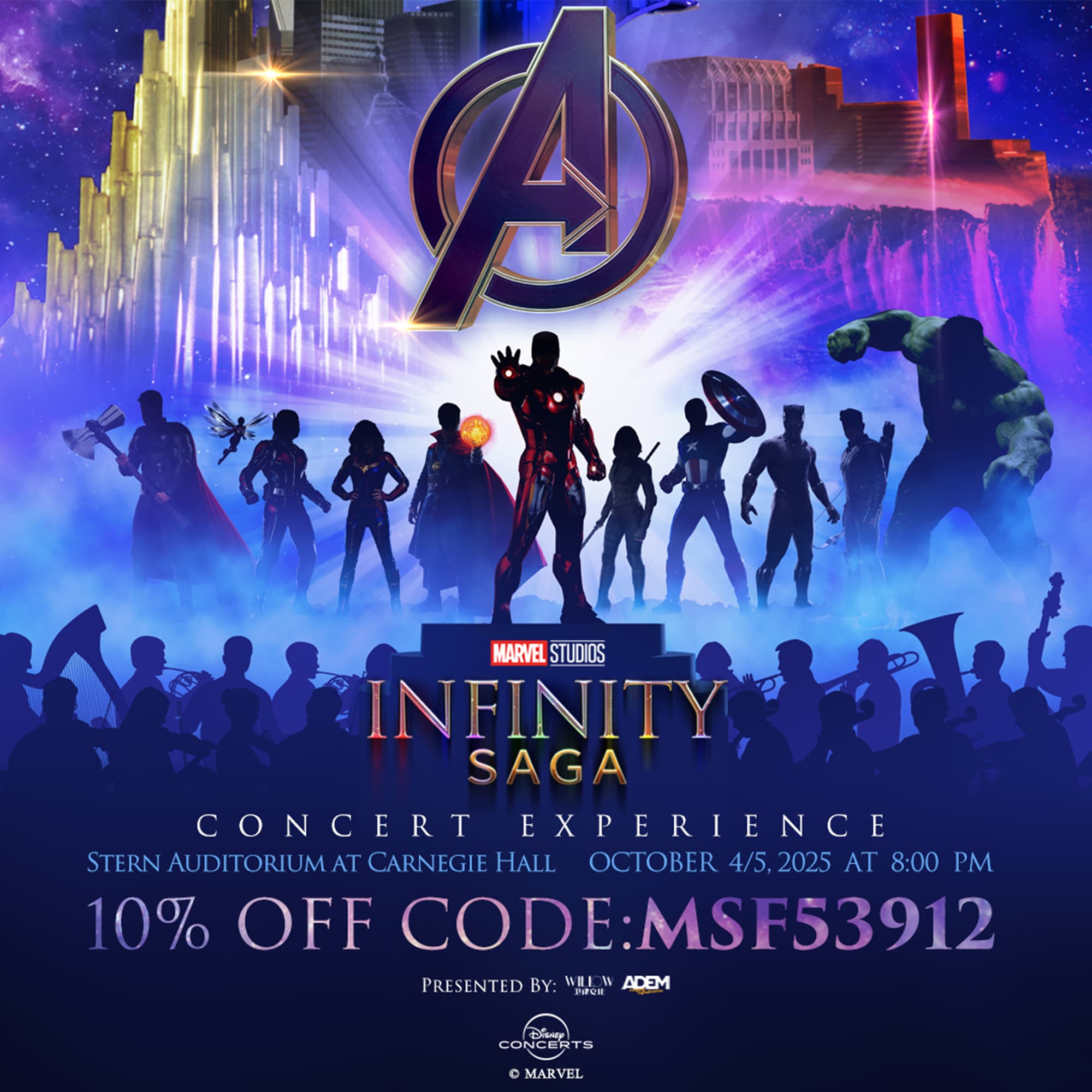 Marvel Studios' Infinity Saga Concert Experience at Carnegie Hall
