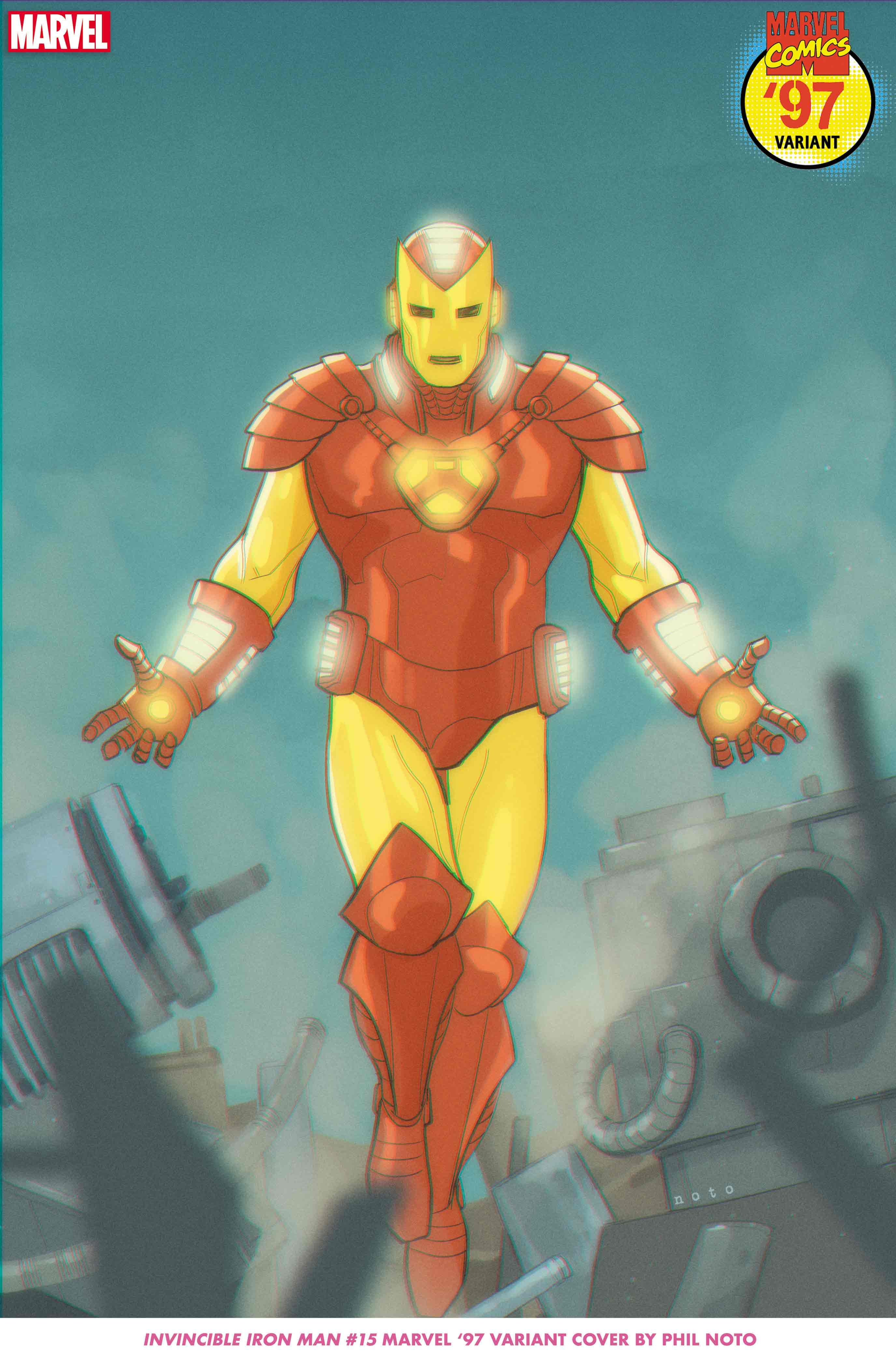 INVINCIBLE IRON MAN #15 Marvel ‘97 Variant Cover by Phil Noto​​​​​​​