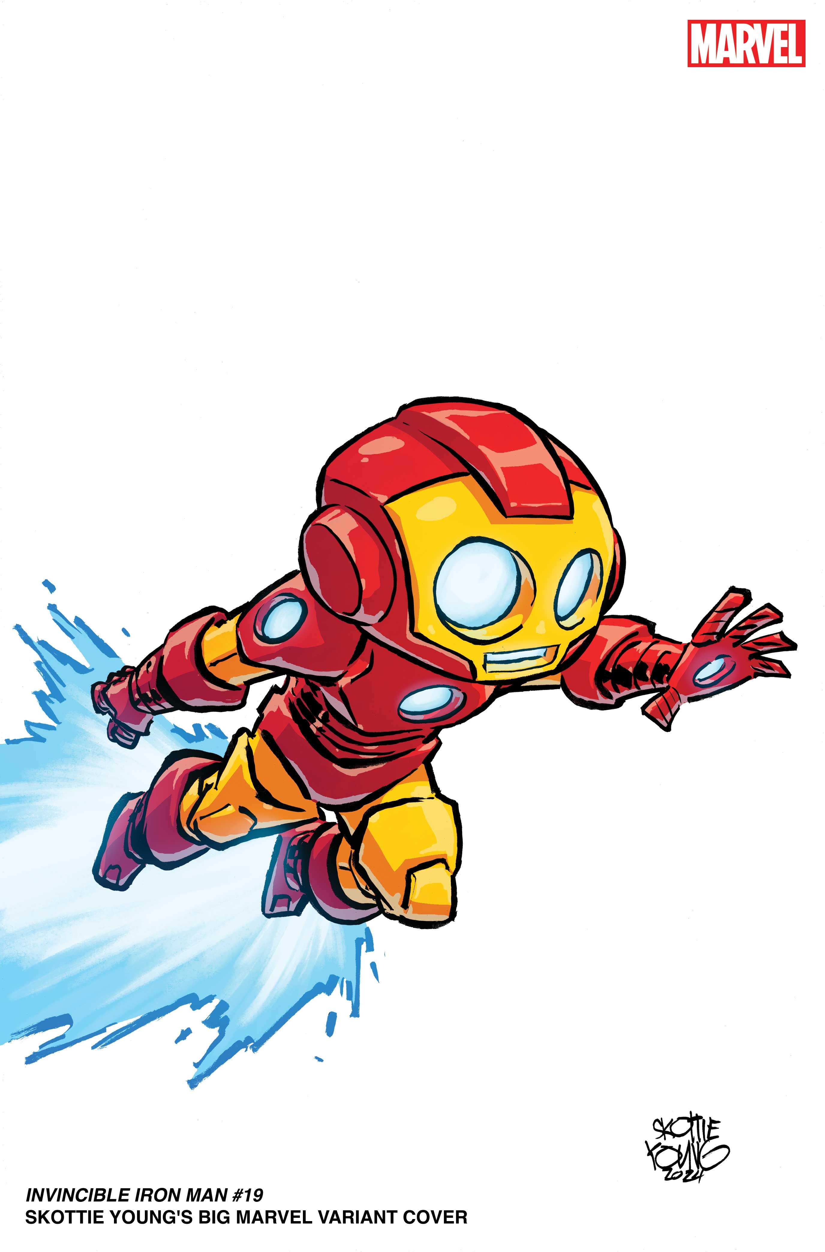 INVINCIBLE IRON MAN #19 Skottie Young's Big Marvel Variant Cover