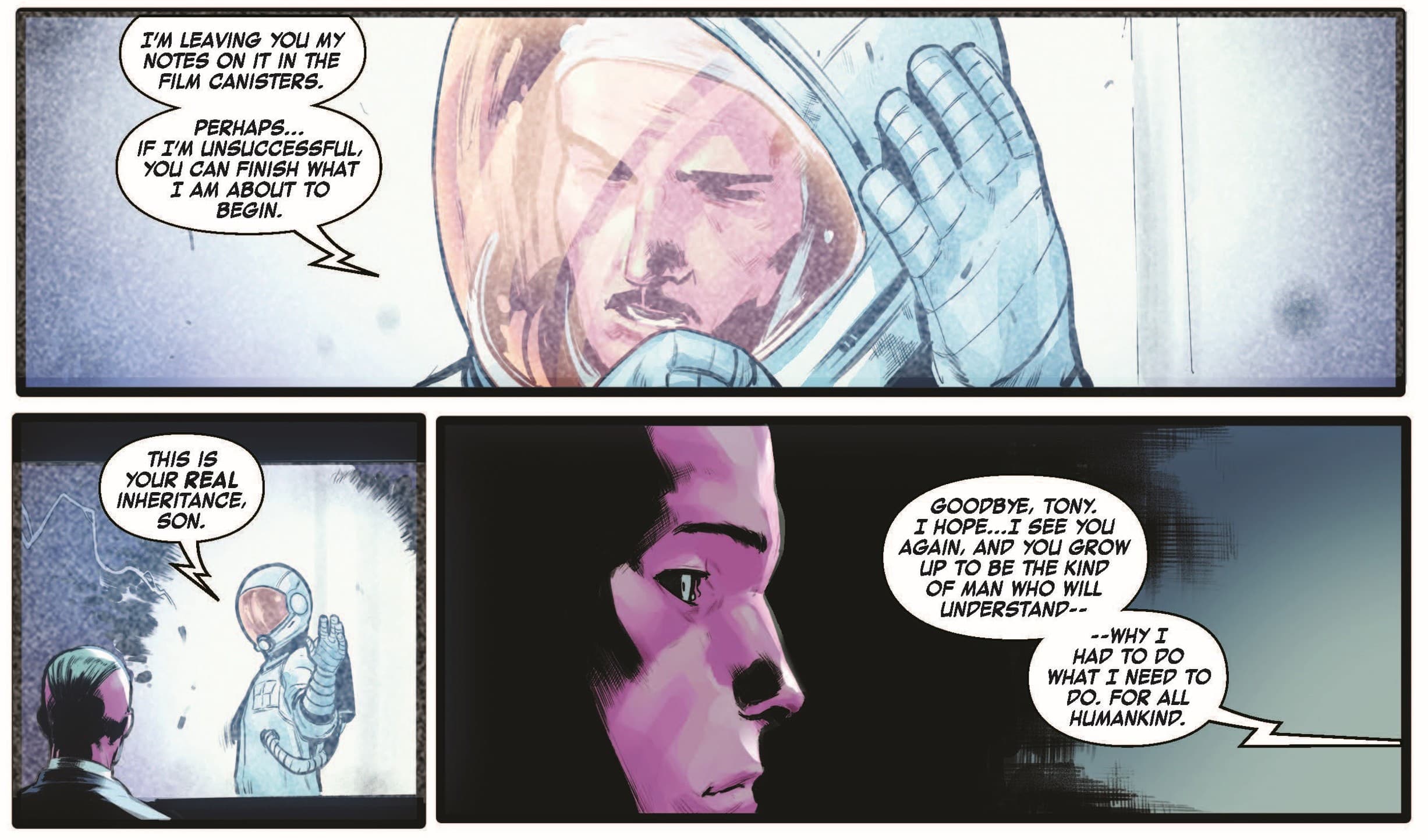 INVINCIBLE IRON MAN (2022) #5 panels by Gerry Duggan and Juan Frigeri