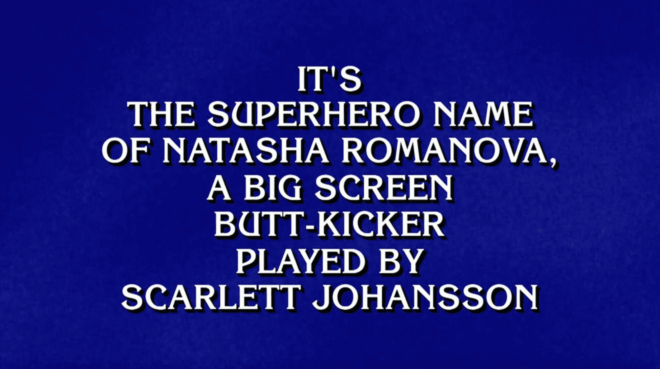Marvel on Jeopardy