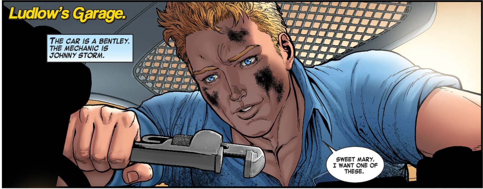 Johnny's in love with his car