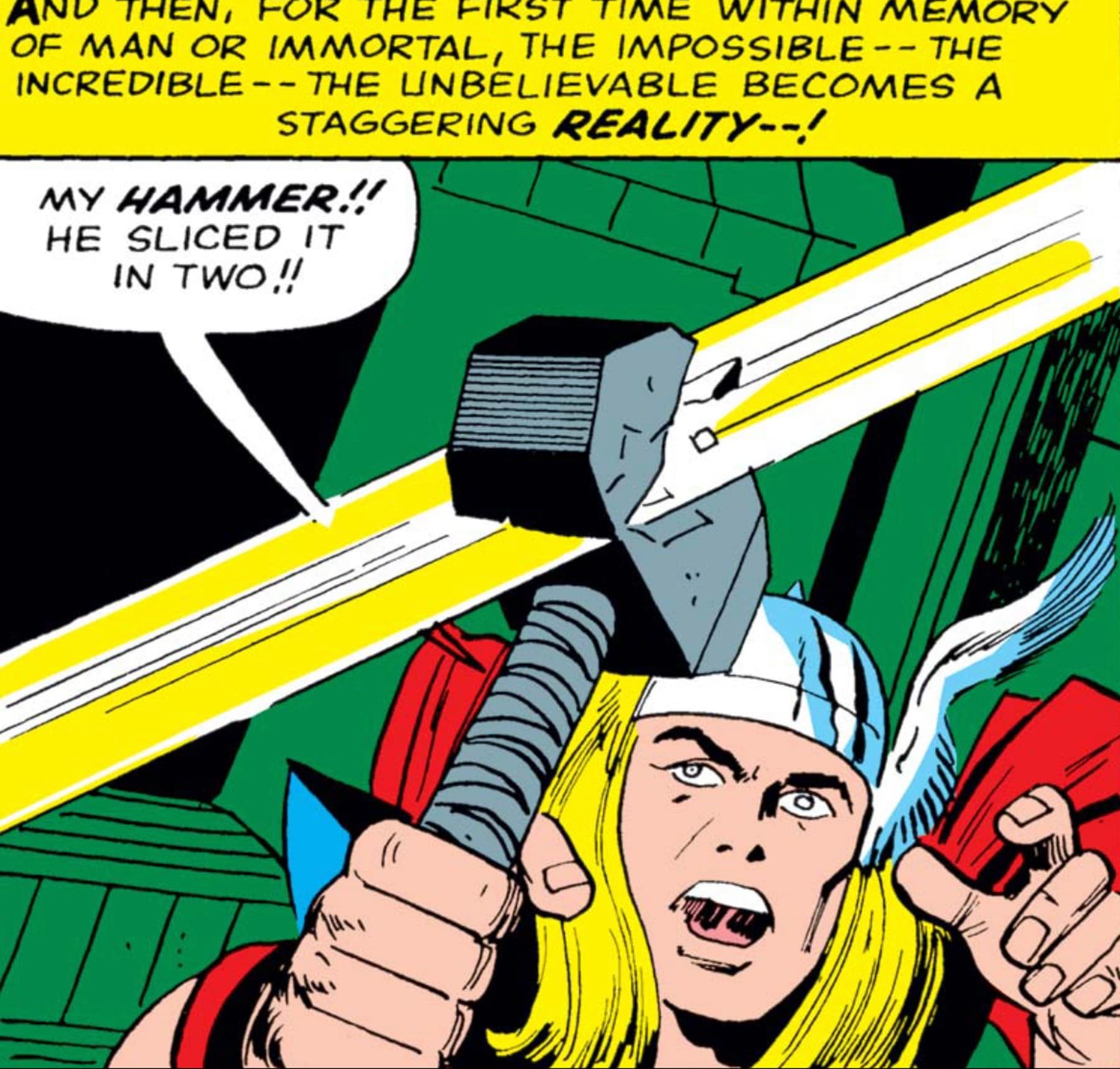 JOURNEY INTO MYSTERY (1952) #118 panel by Stan Lee, Jack Kirby, Vince Colletta, Stan Goldberg, and Artie Simek