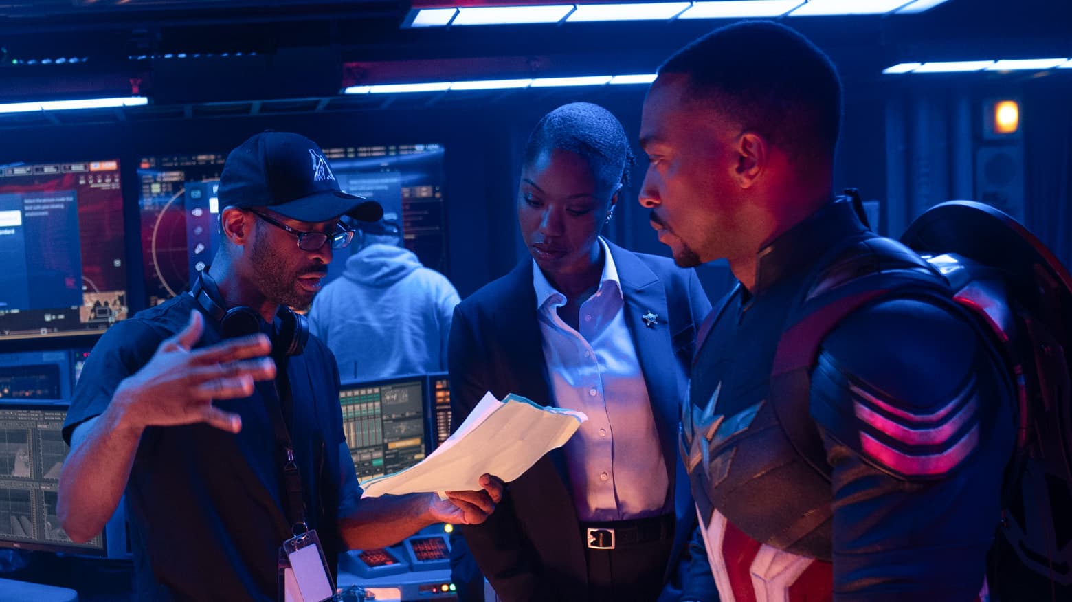 'Captain America: Brave New World' director Julius Onah on set
