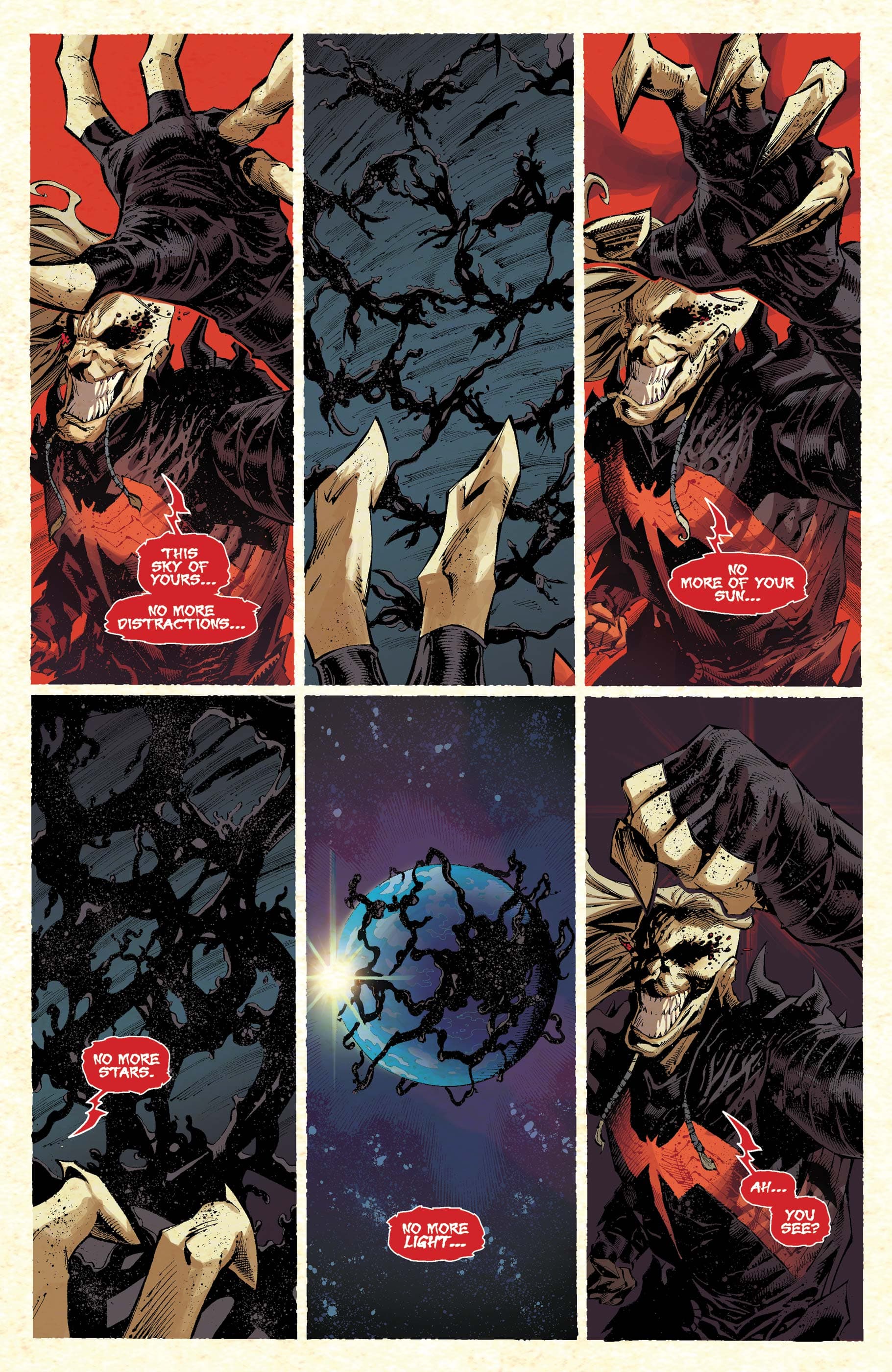 KING IN BLACK (2020) #1 page by Donny Cates, Ryan Stegman, and JP Mayer