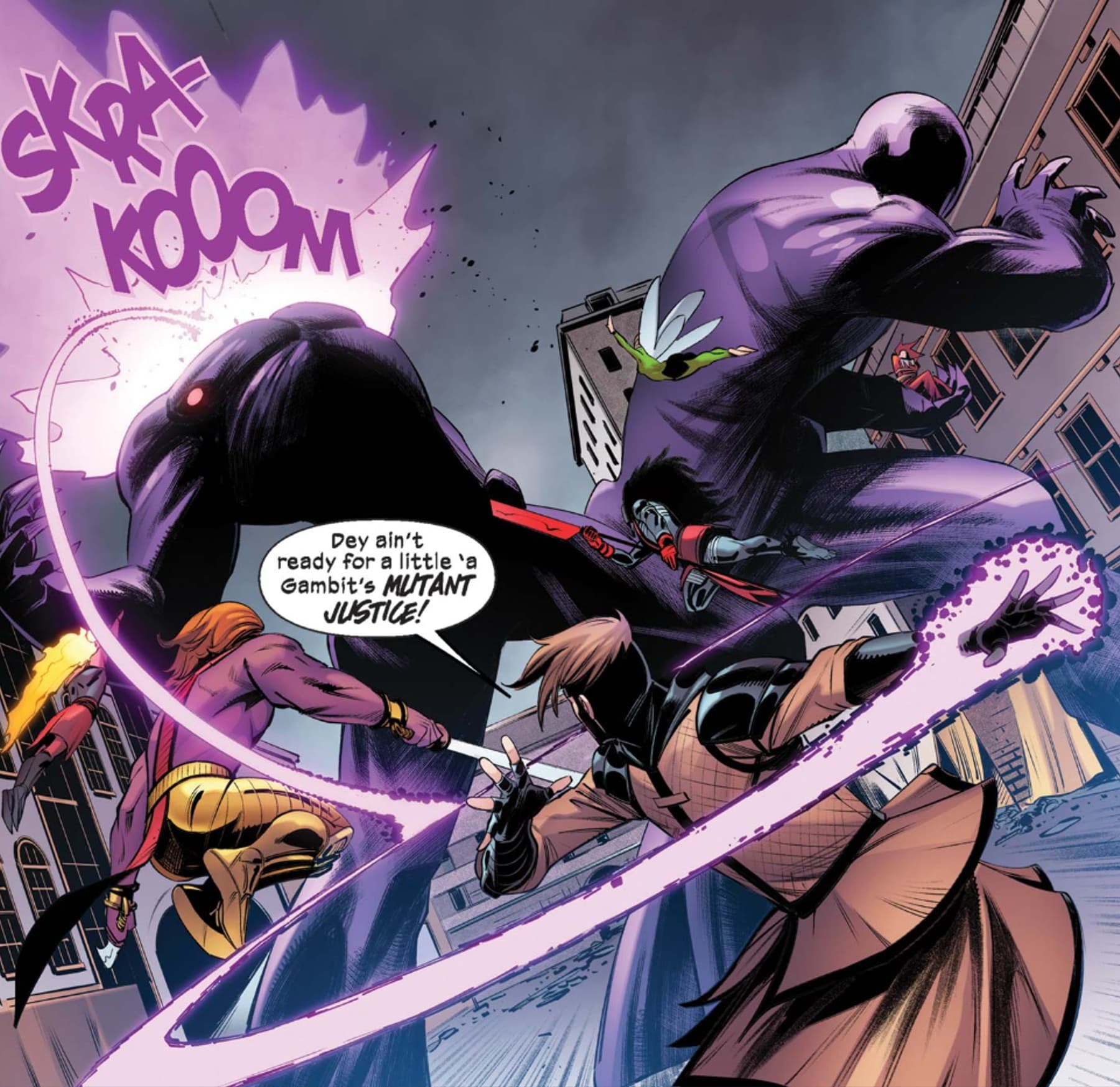 KNIGHTS OF X (2022) #1 panel by Tini Howard, Robert Quinn, and Ariana Maher