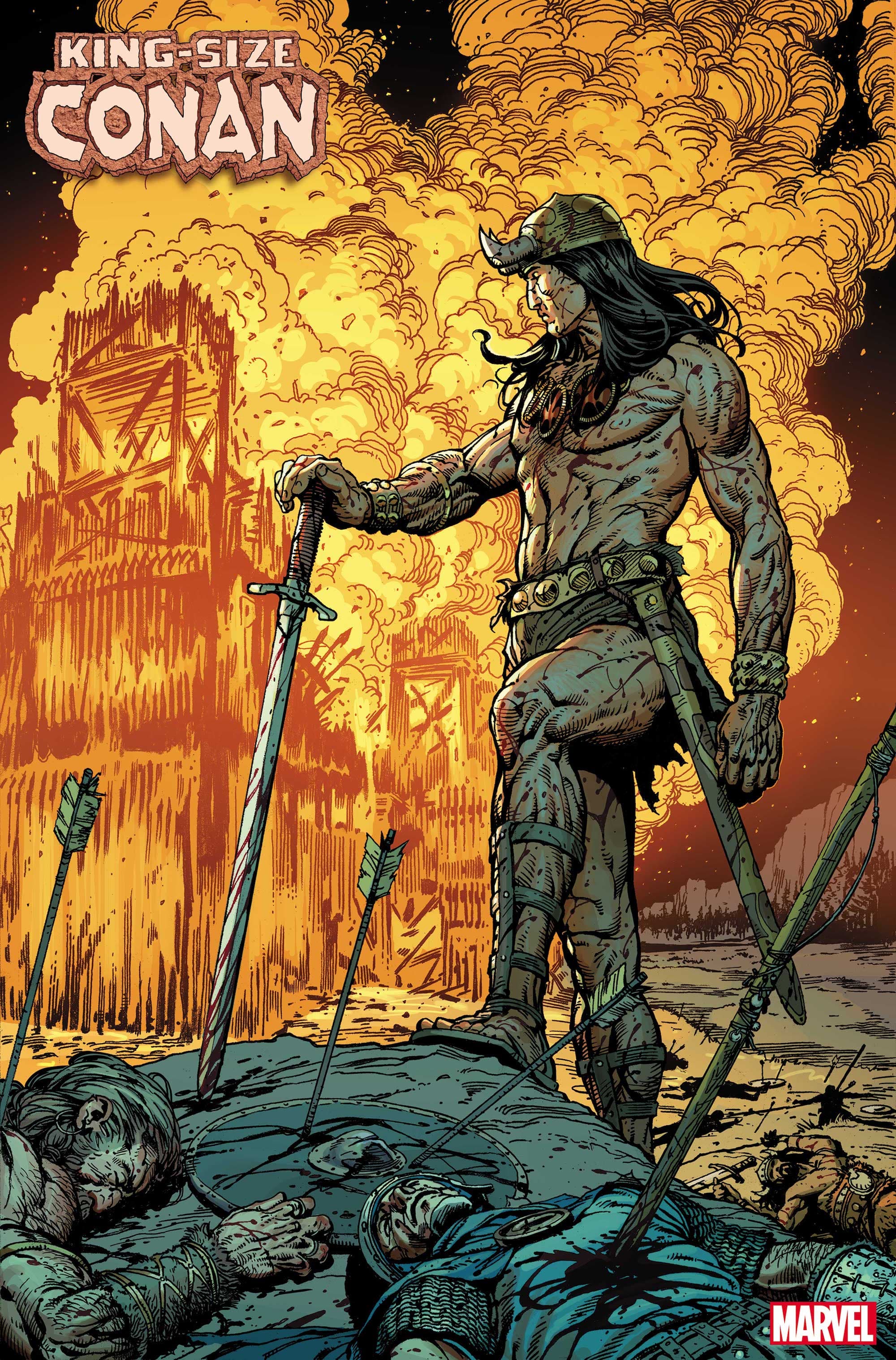 KING-SIZE CONAN #1 preview pages by Steve McNiven and Ive Svorcina