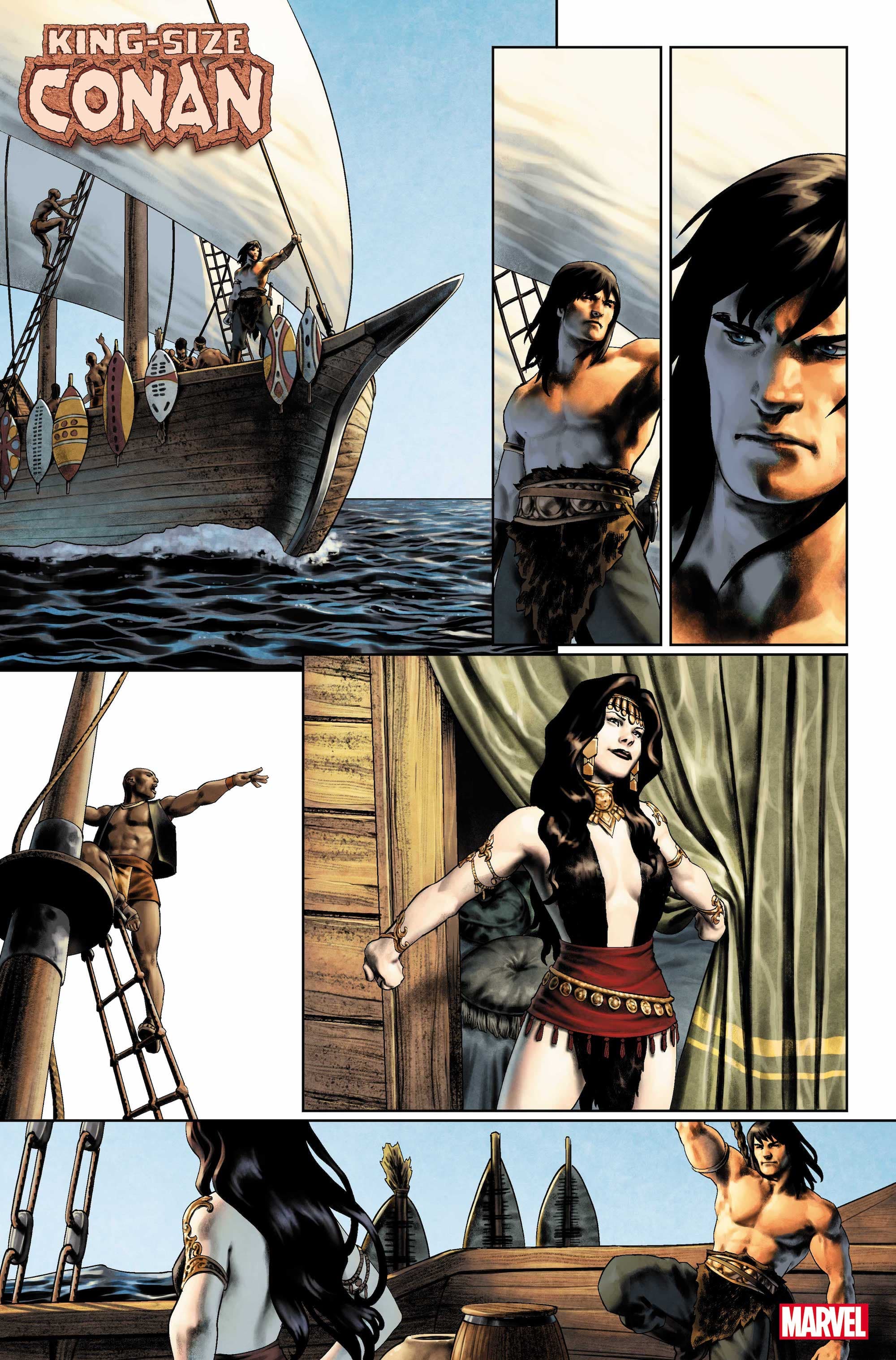 KING-SIZE CONAN #1 preview pages by Jesús Saiz