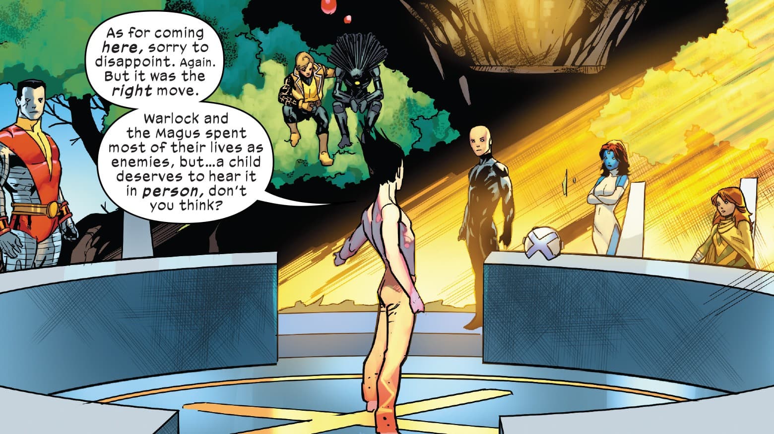 LEGION OF X #1 panel by Si Spurrier and Jan Bazaldua