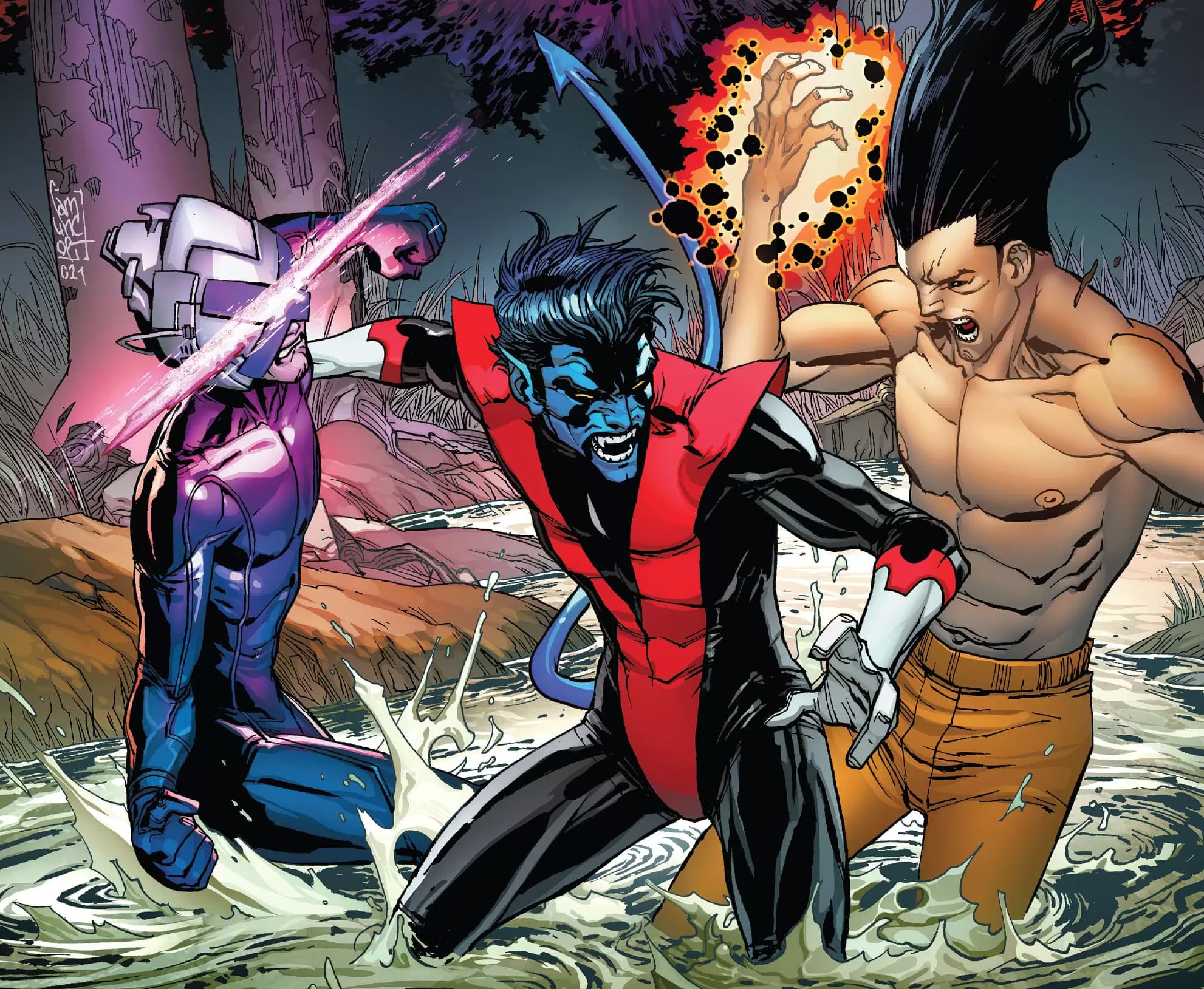 WAY OF X (2021) #4 cover by Giuseppe Camuncoli and Marte Gracia