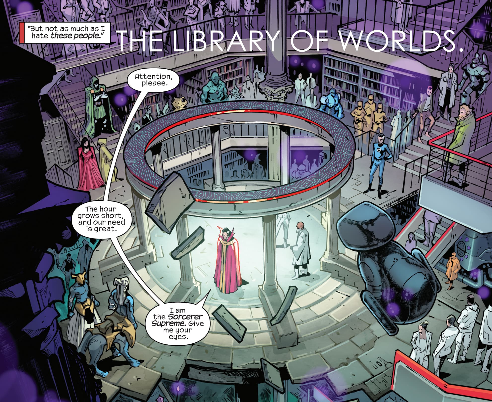 G.O.D.S. (2023) #1 artwork by Valerio Schiti and Marte Gracia