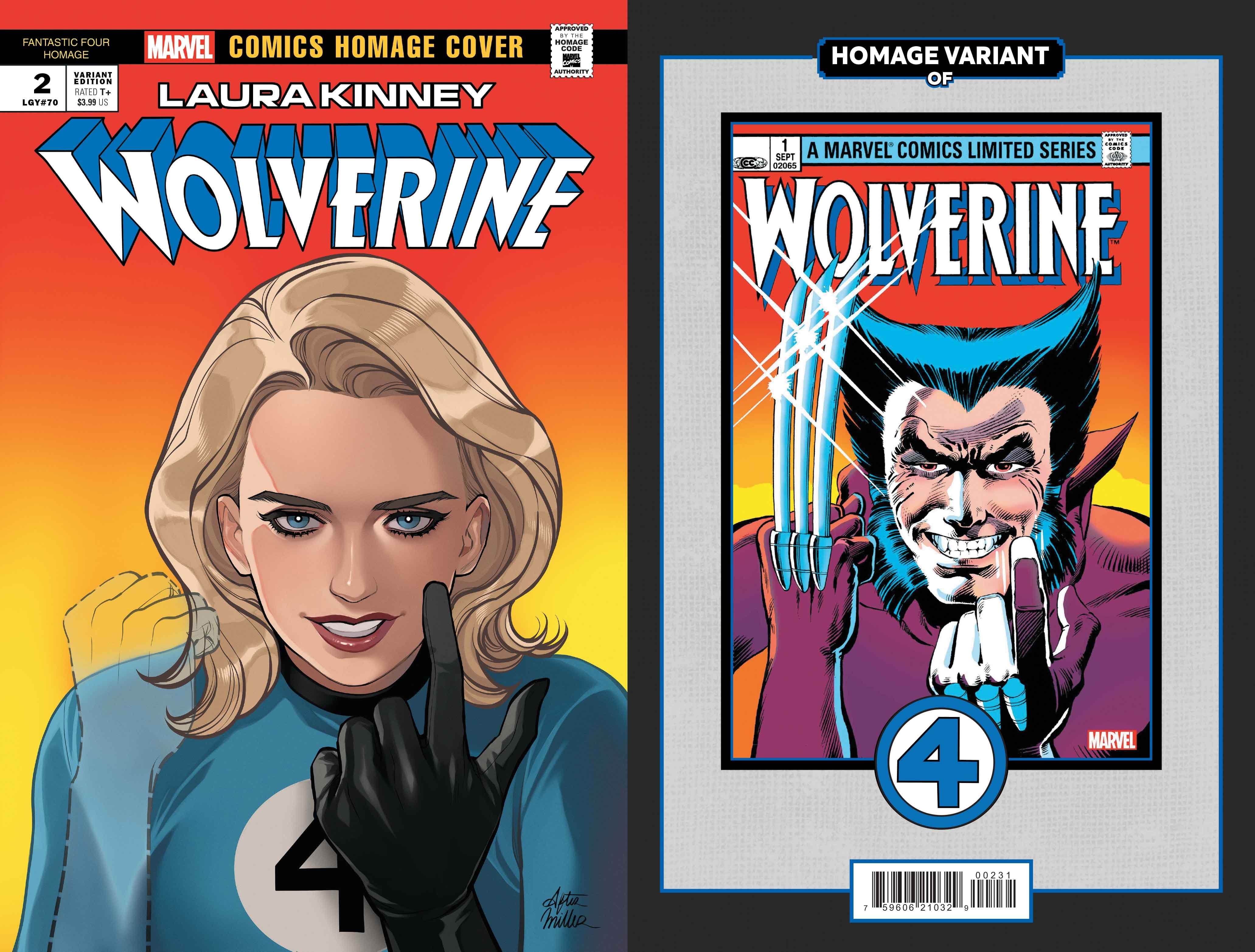 LAURA KINNEY: WOLVERINE #2 Fantastic Four Homage Variant Cover by Romy Jones