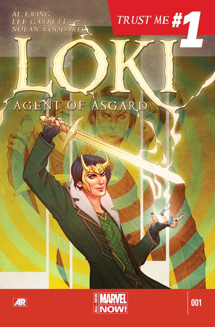 Cover to LOKI: AGENT OF ASGARD (2014) #1 by Jenny Frison.