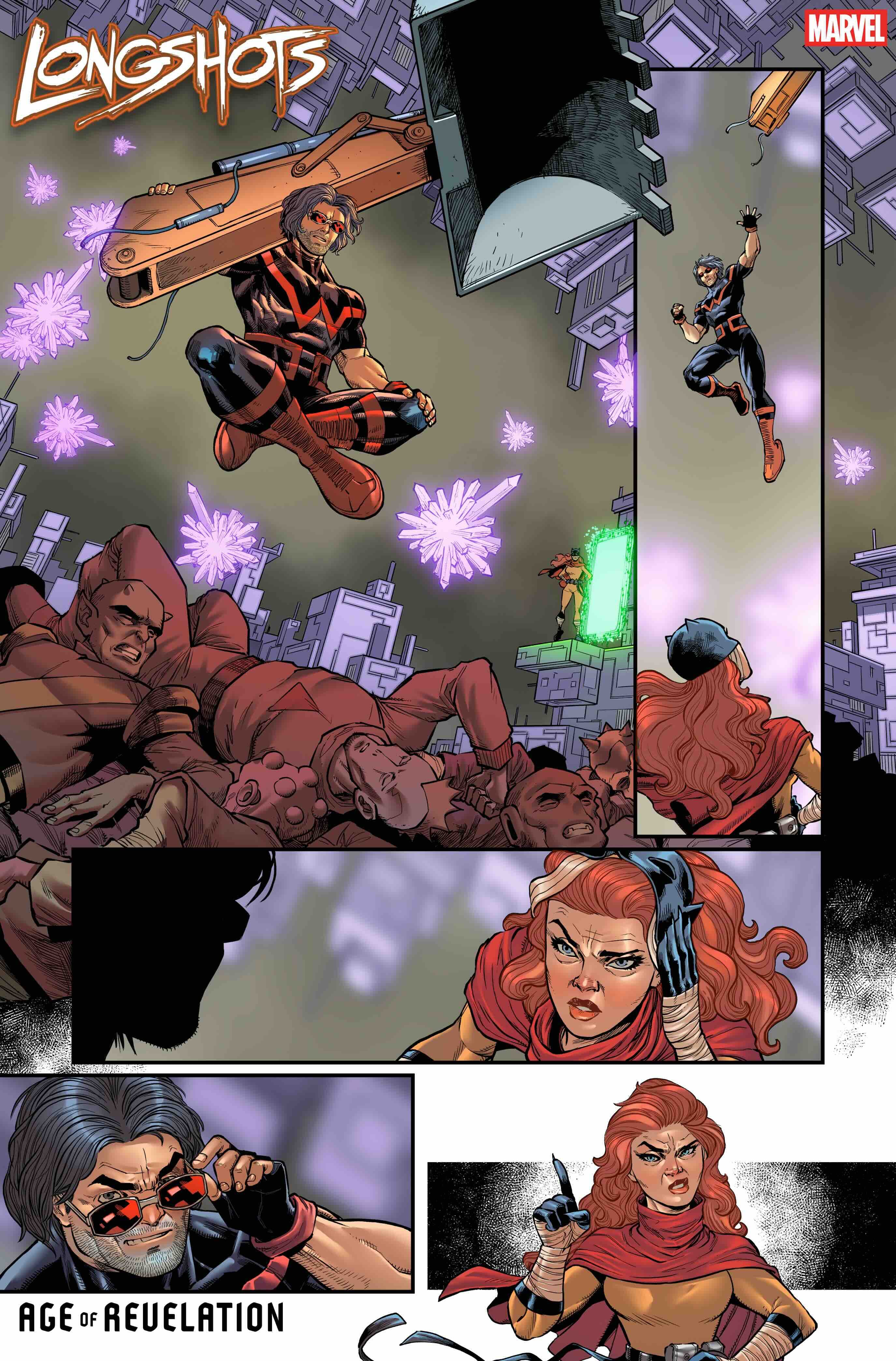  LONGSHOTS #1 Art by ALAN ROBINSON