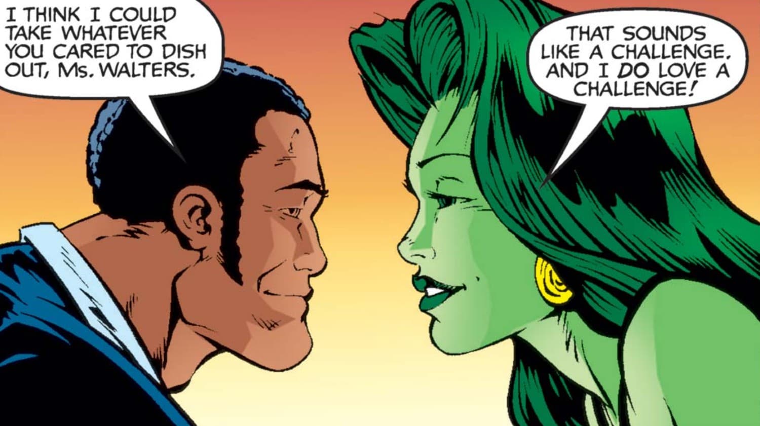 HEROES FOR HIRE (1997) #17 panel by John Ostrander and Marty Egeland