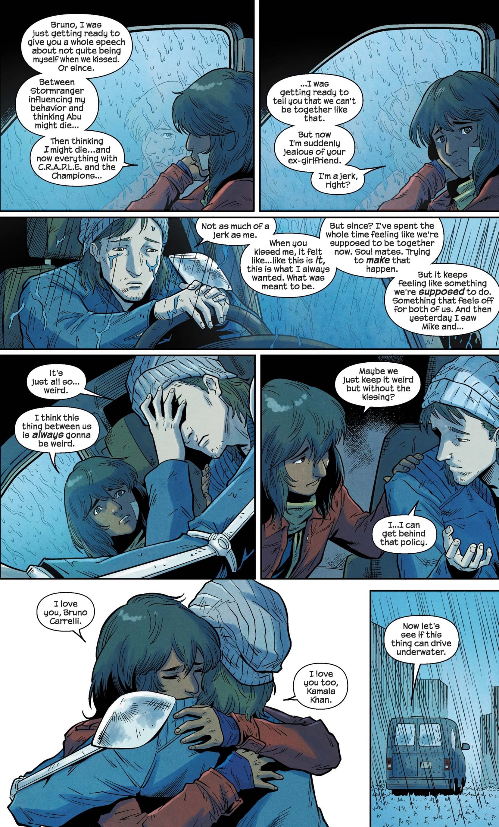 Kamala and Bruno agree to be friends.