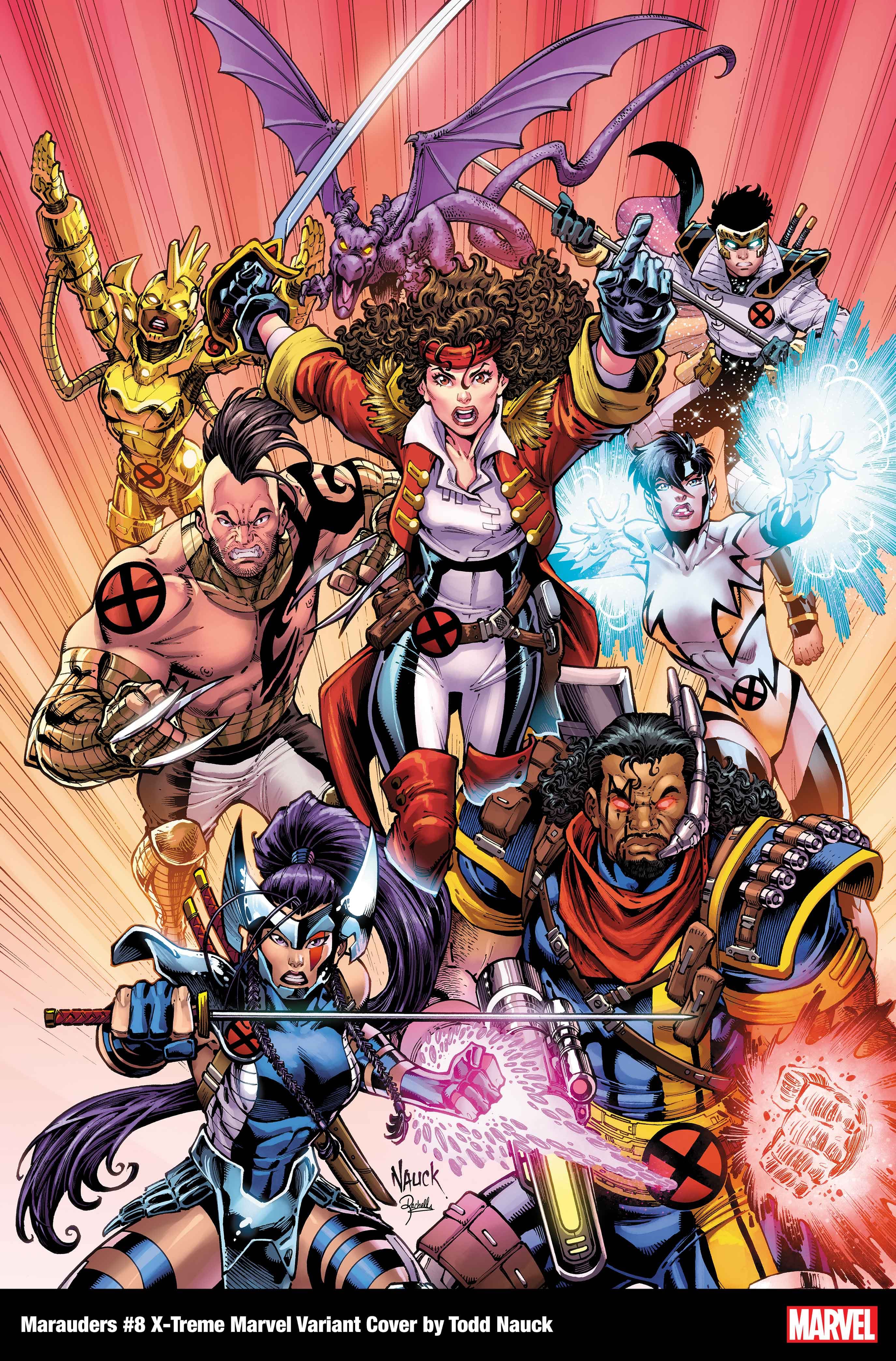 MARAUDERS #8 X-TREME MARVEL VARIANT COVER by TODD NAUCK