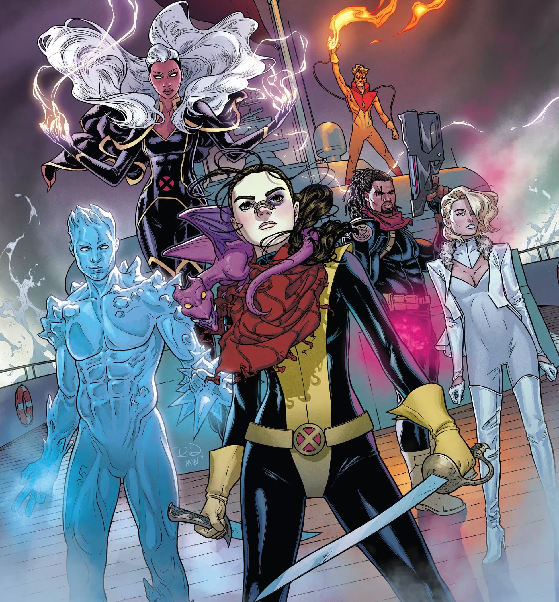 MARAUDERS (2019) #1 cover by Russell Dauterman and Matthew Wilson