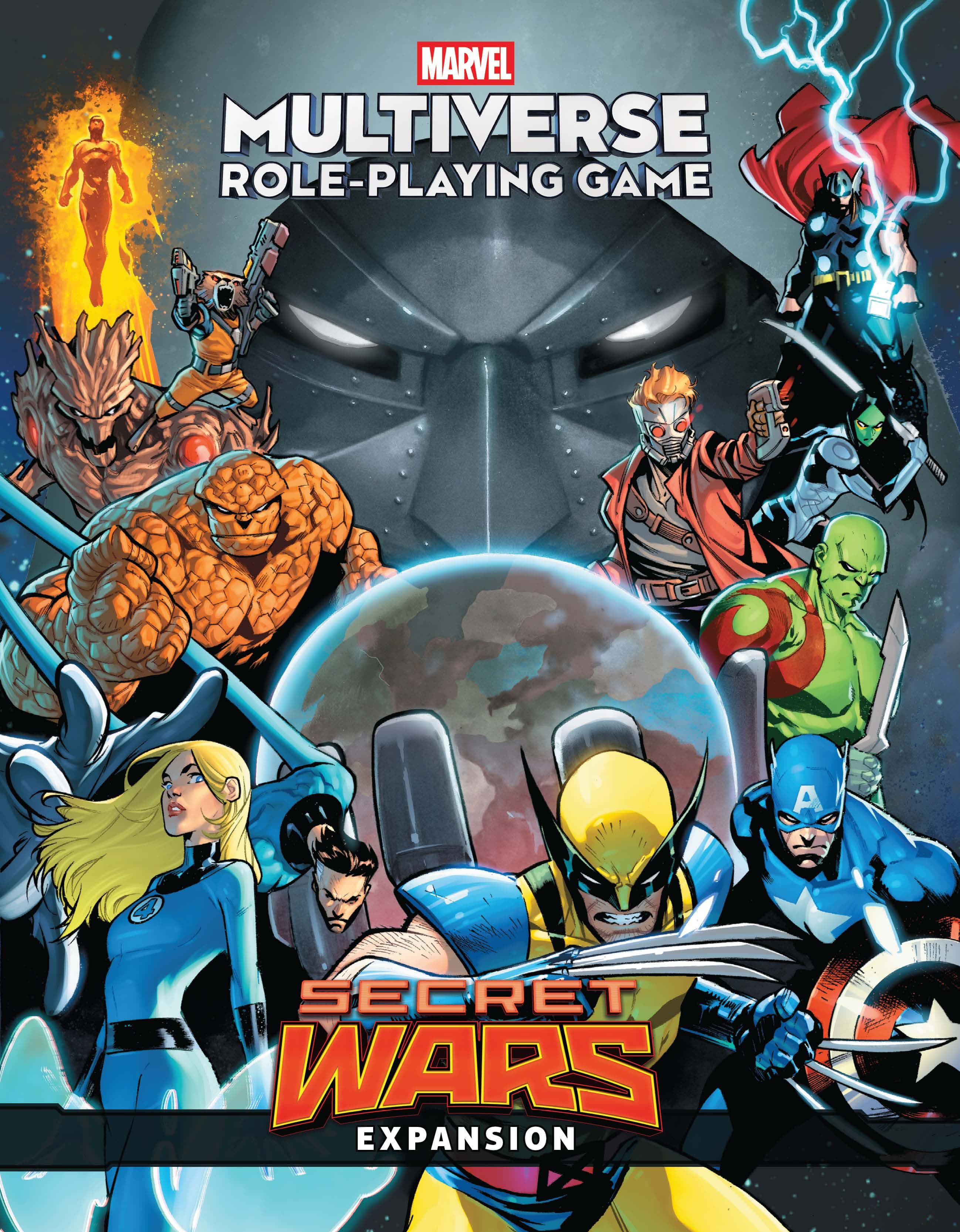 MARVEL MULTIVERSE ROLE-PLAYING GAME: SECRET WARS EXPANSION variant cover by Francesco Manna and Jesus Aburtov
